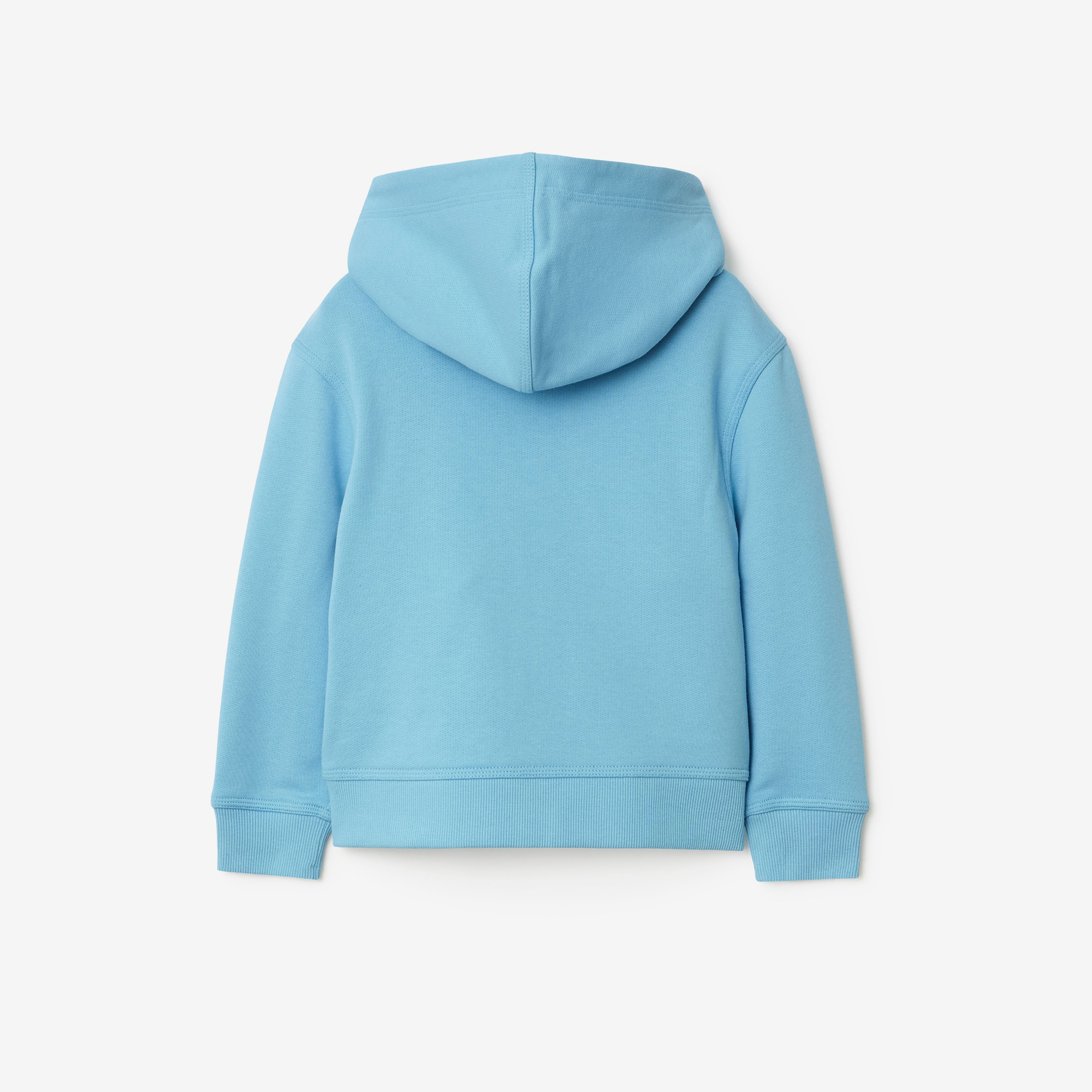 Burberry Clyde Logo Cotton Zip Çocuk Mavi Hoodie