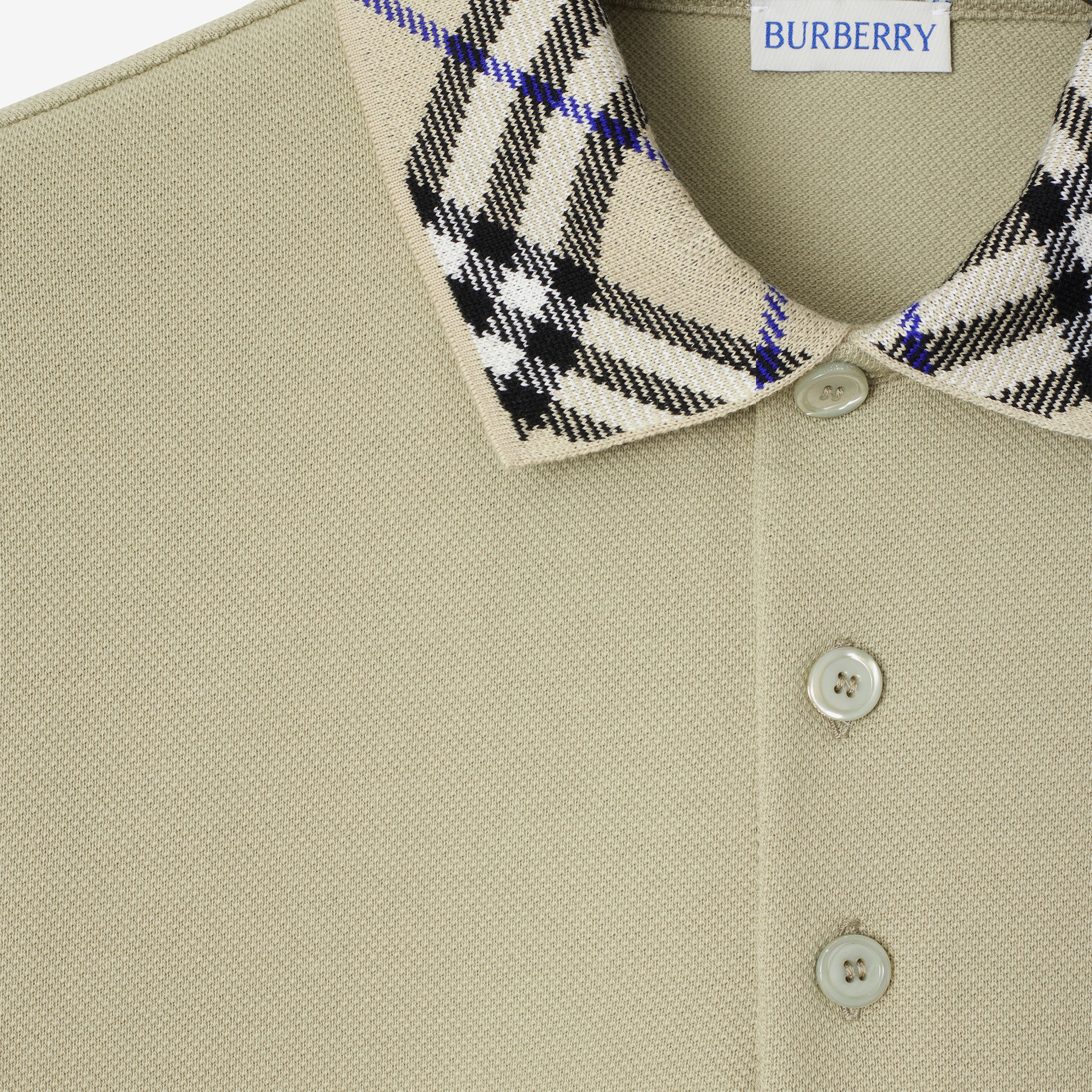 Burberry For Cotton Erkek Krem Polo
