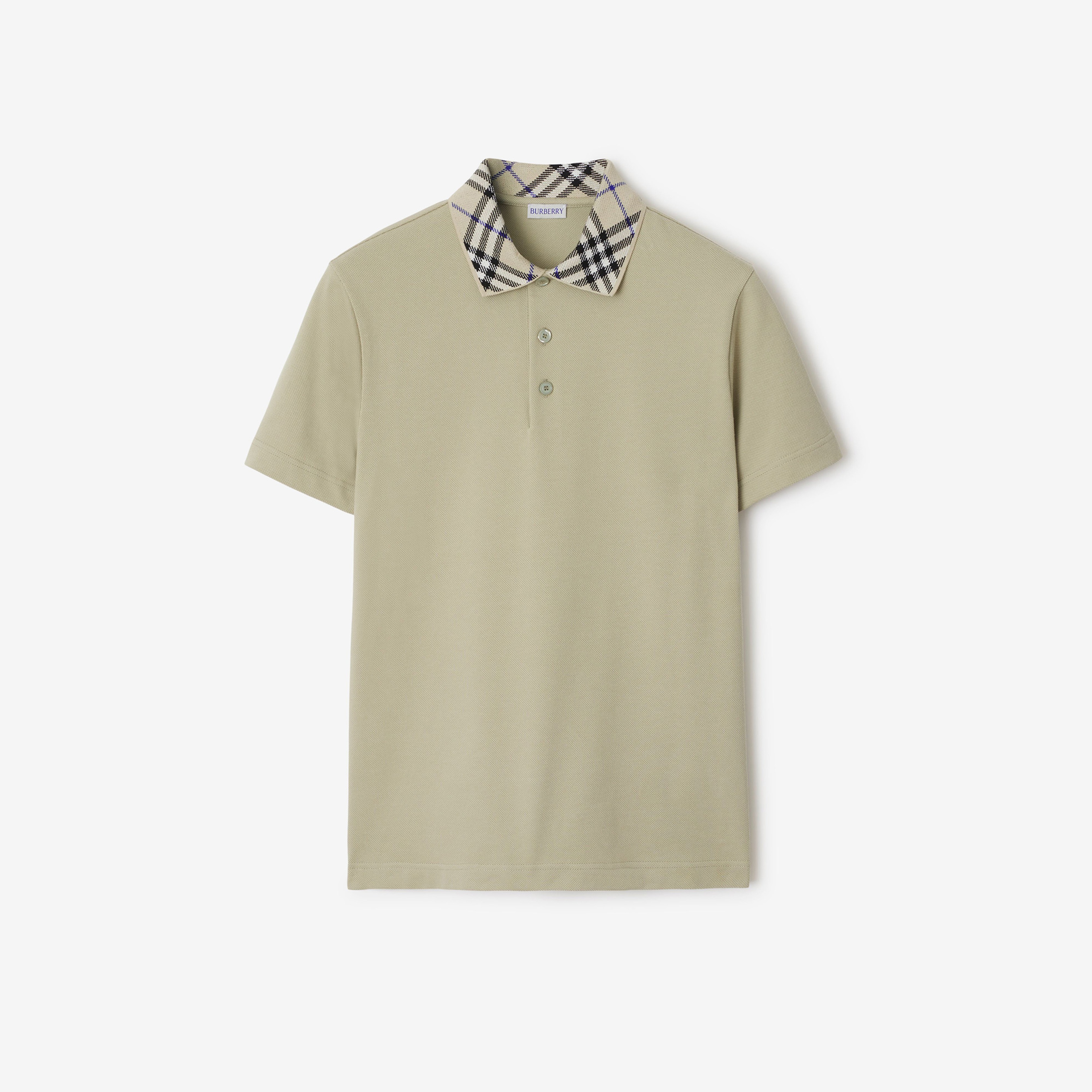 Burberry For Cotton Erkek Krem Polo