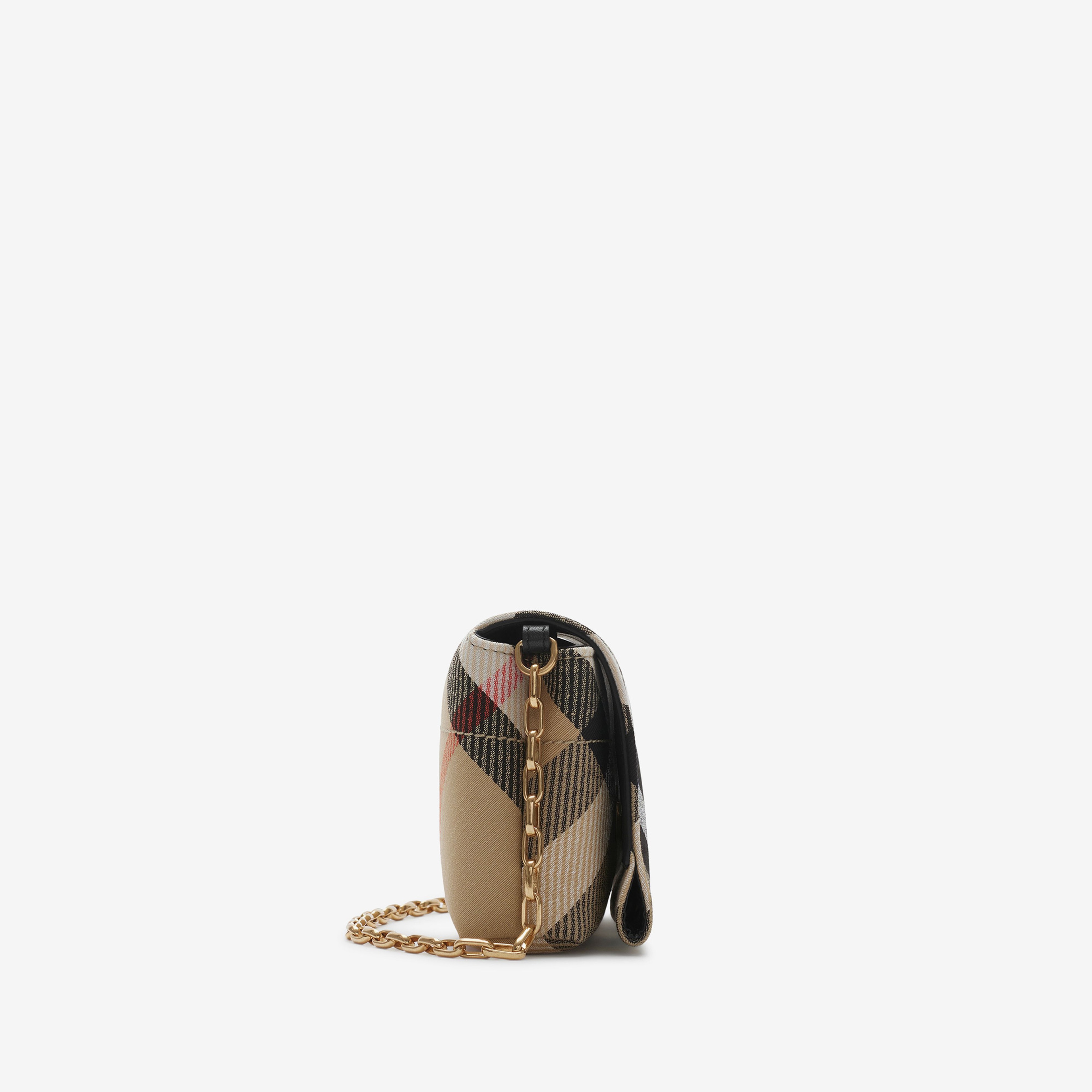 Burberry Mini Snip Chain Kadın Bej Omuz Çantası