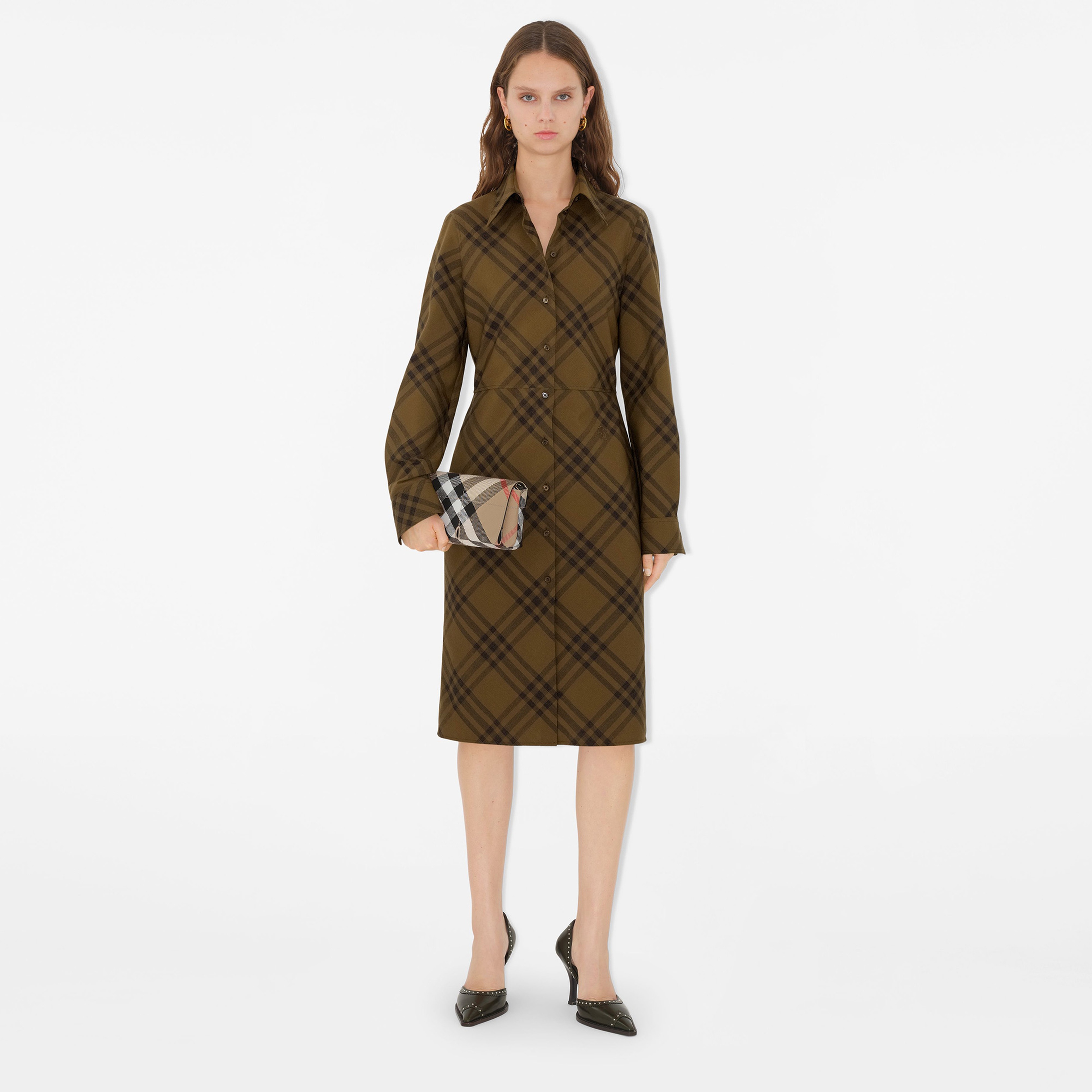 Burberry Mini Snip Chain Kadın Bej Omuz Çantası