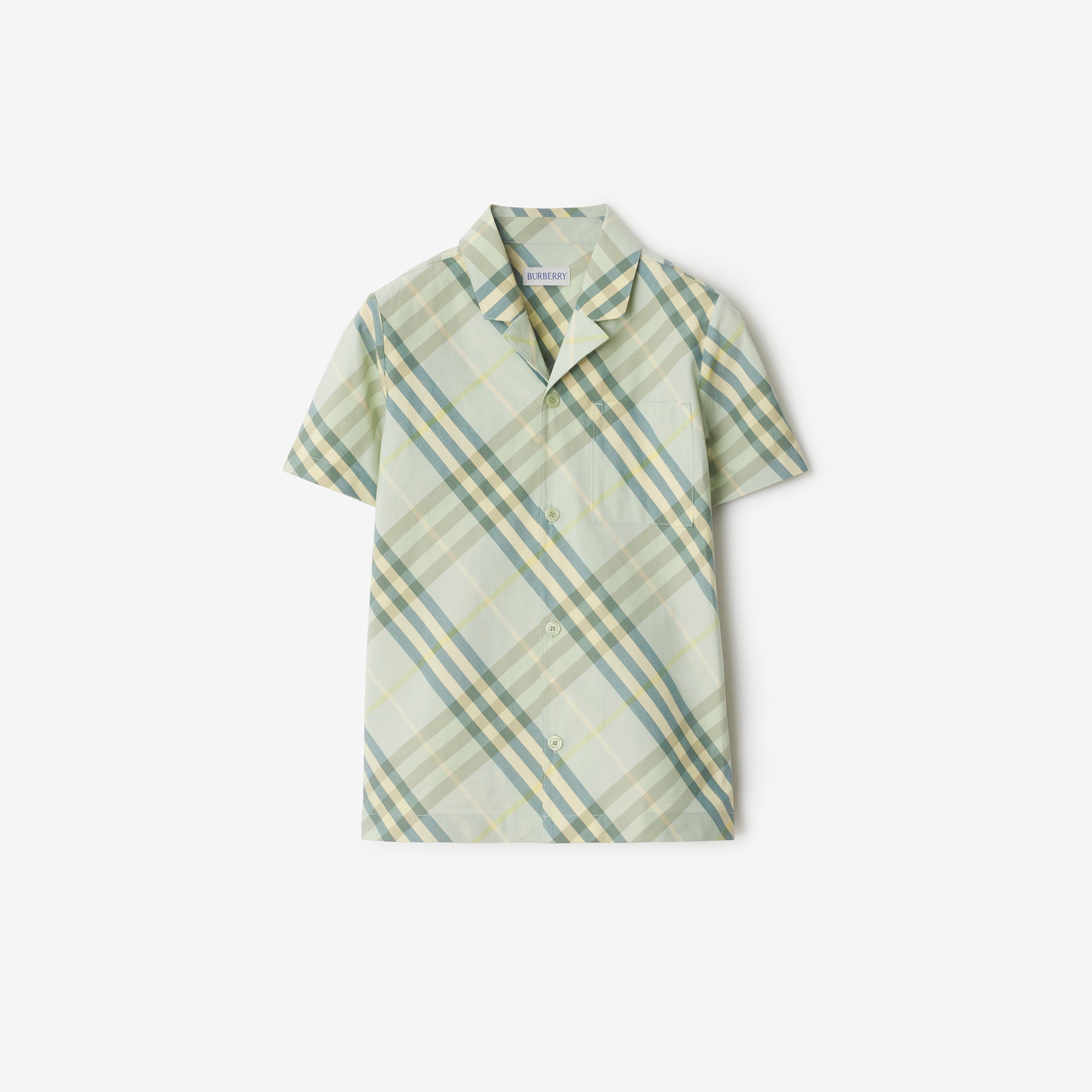 Burberry Herbie Cotton Çocuk Krem Gömlek