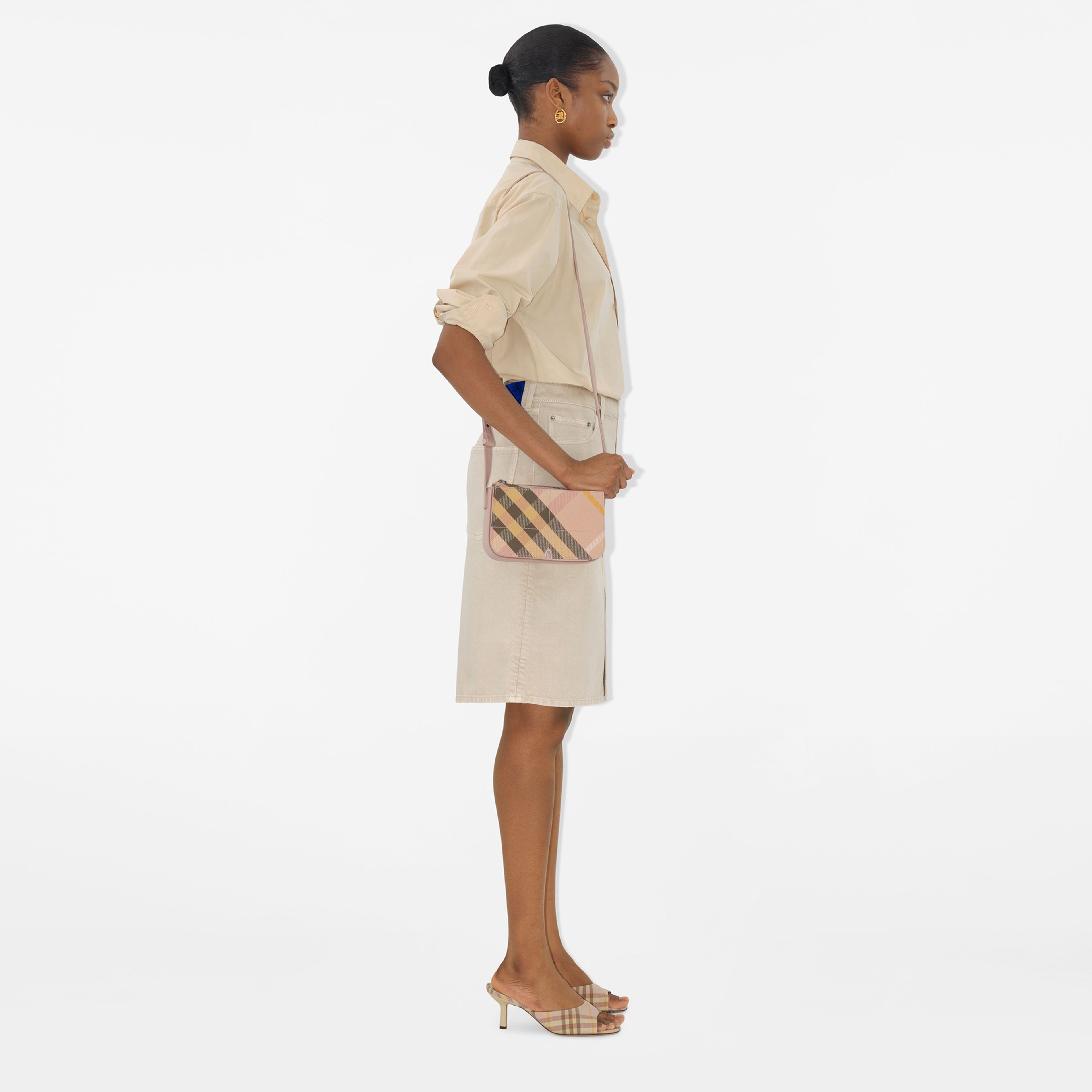 Burberry Snip Crossbody Kadın Krem Omuz Çantası