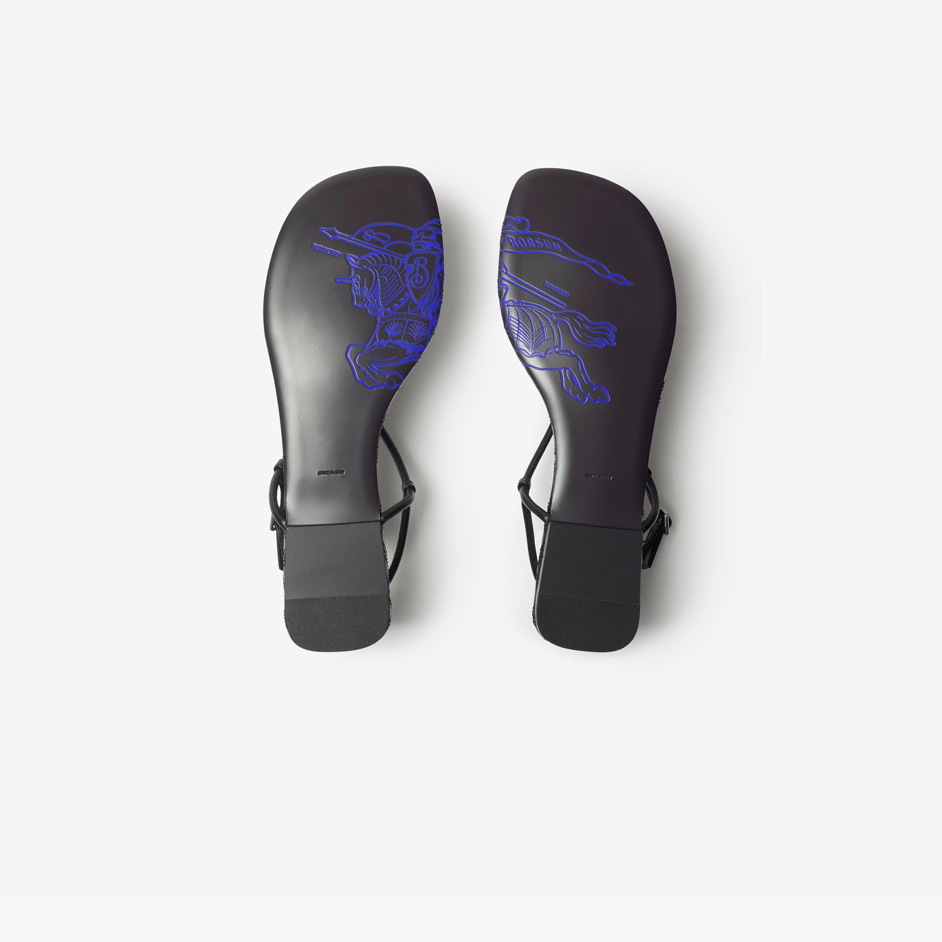 Burberry Leather Ronda Low Kadın Siyah Sandalet