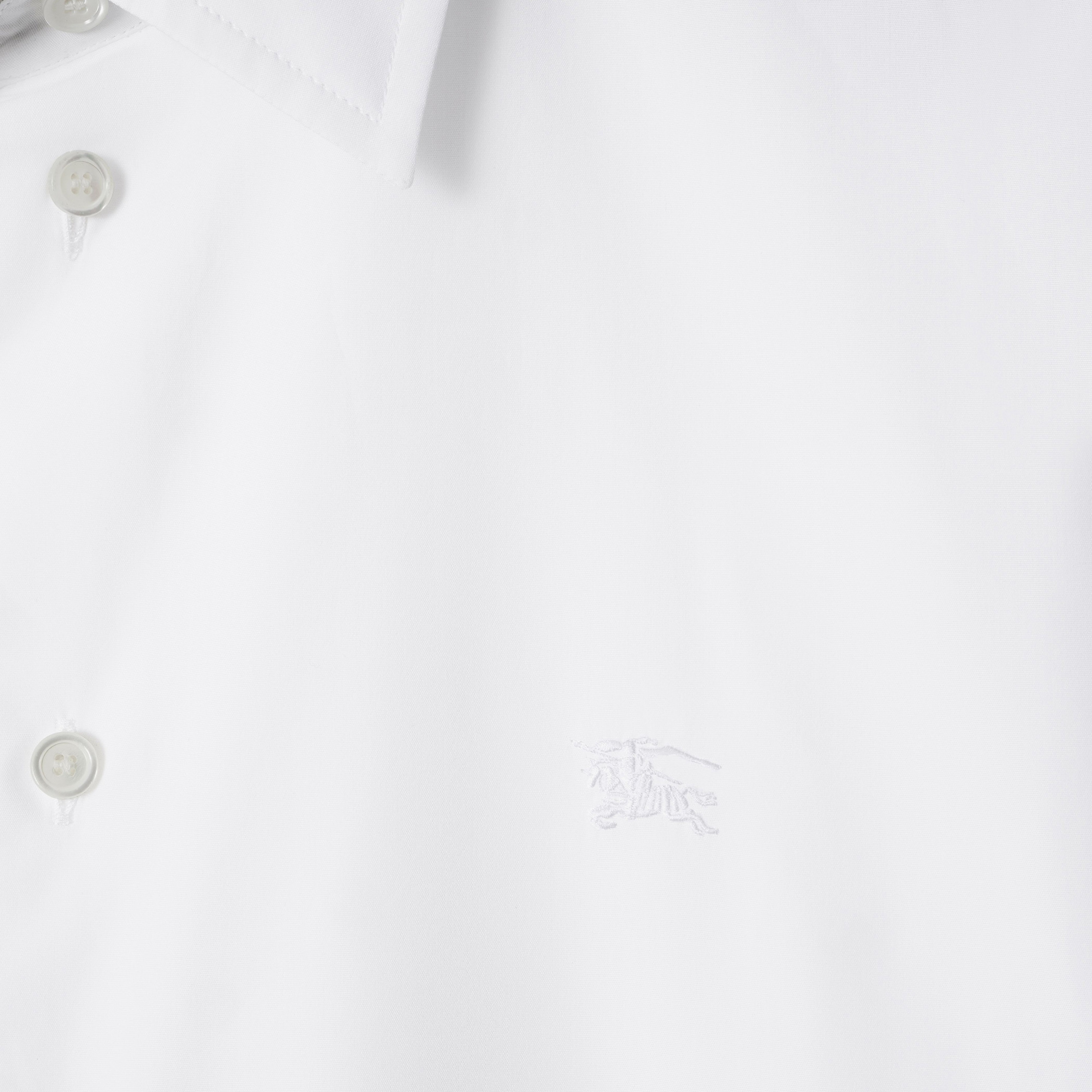 Burberry Ros Slim Fit Cotton Erkek Beyaz Gömlek