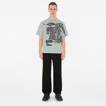 Burberry For Cotton Erkek Mavi T-Shirt