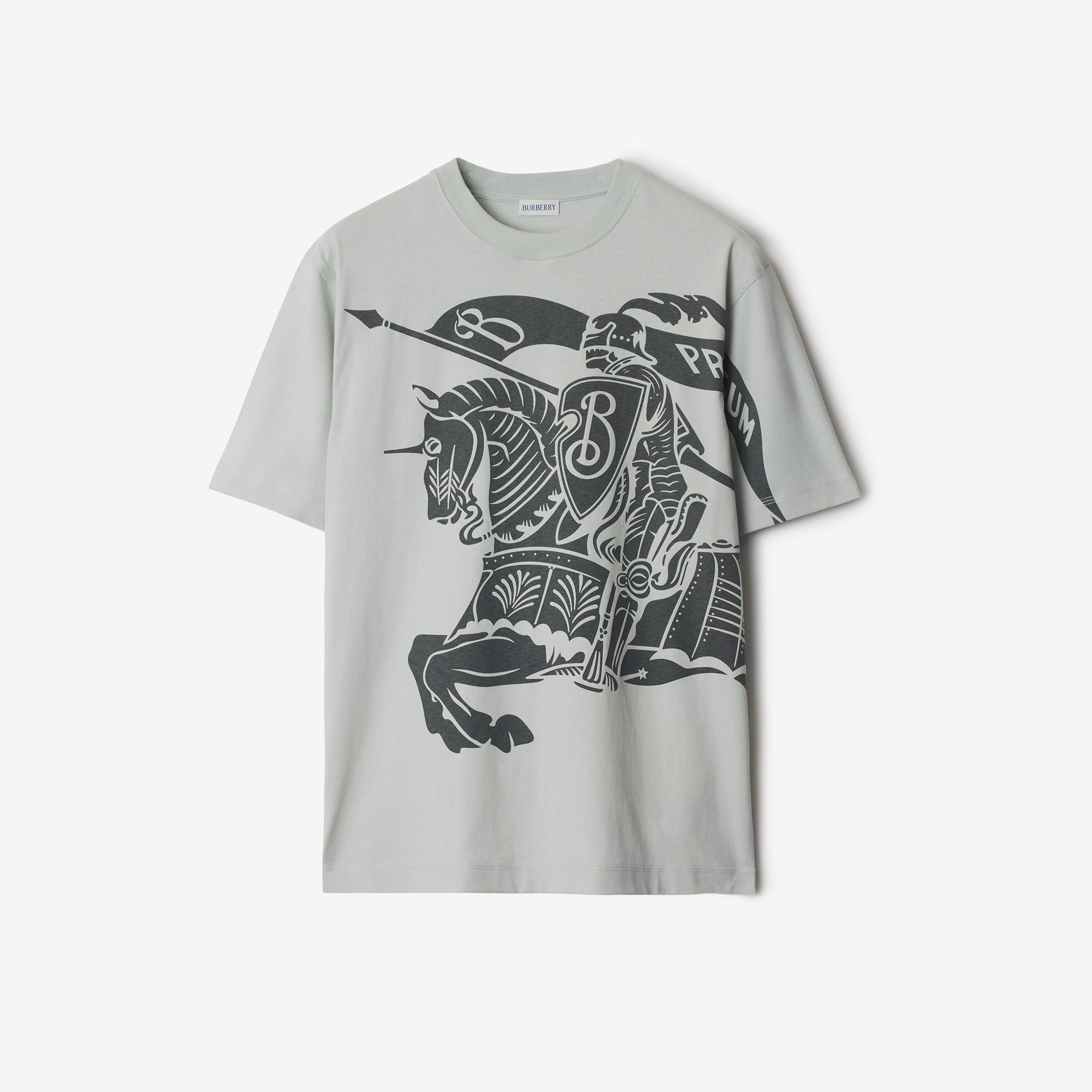 Burberry For Cotton Erkek Mavi T-Shirt