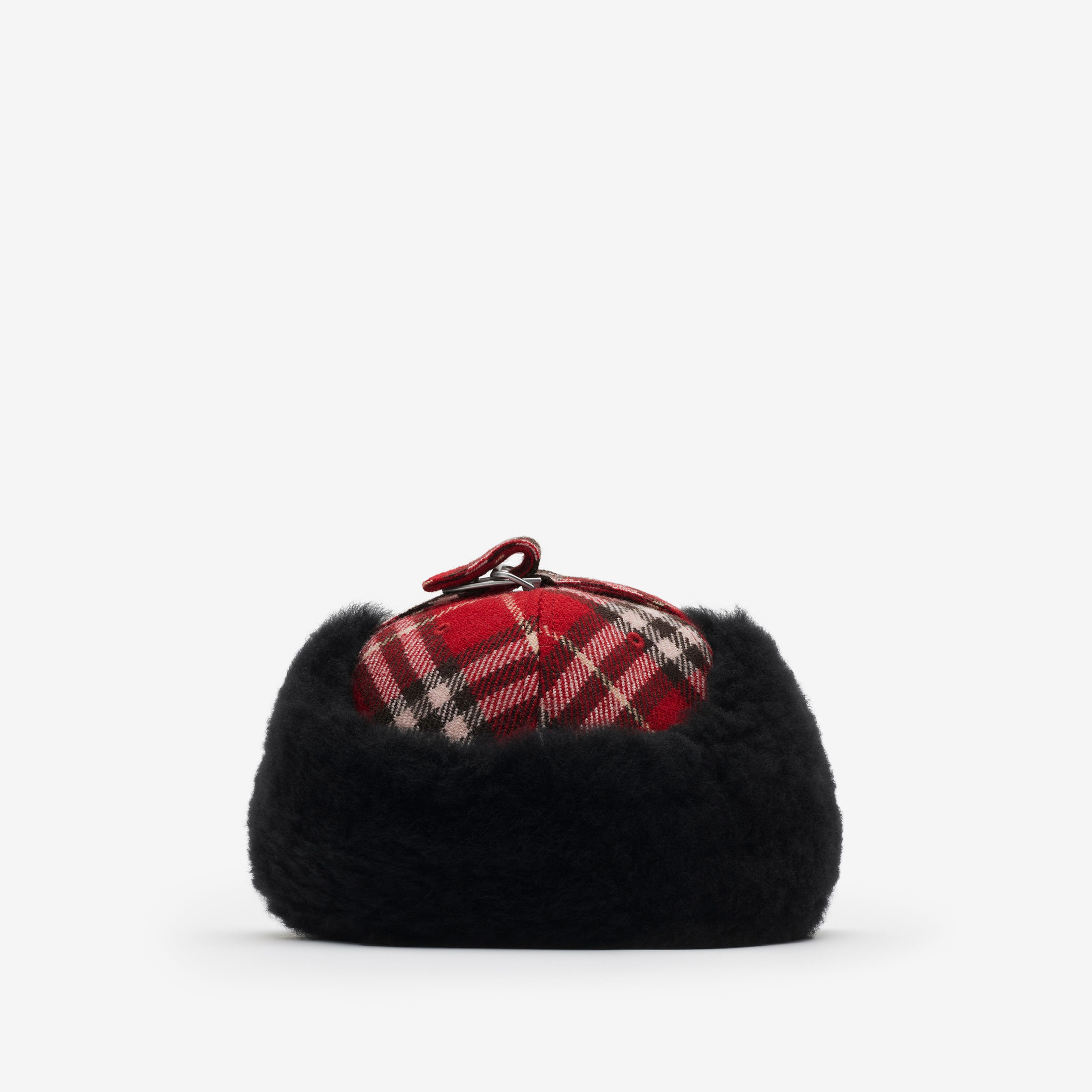 Burberry Lny Wool Trapper Erkek Kırmızı Şapka