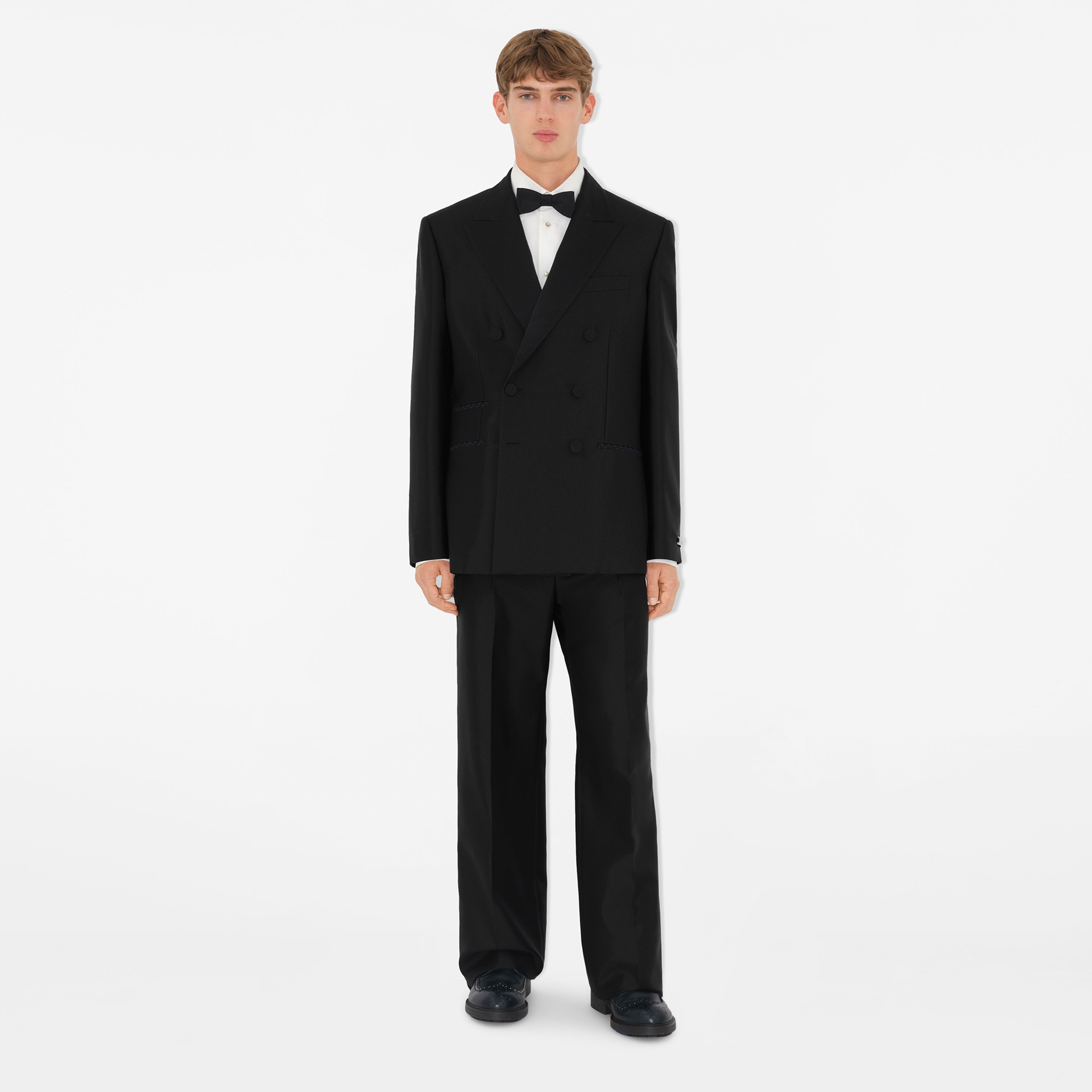 Burberry Vf Silk Bow Erkek Siyah Kravat