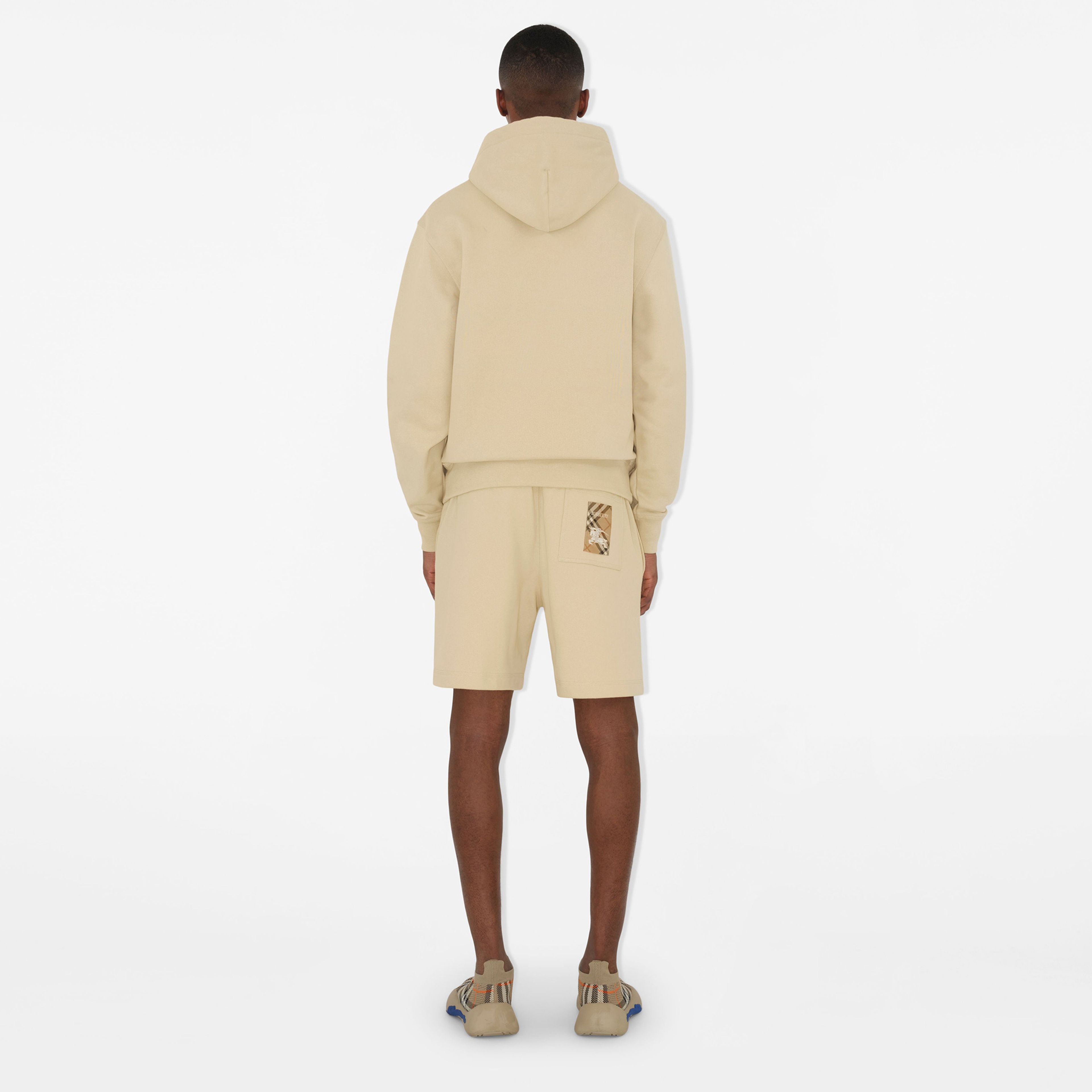 Burberry For Label Cotton Erkek Krem Şort