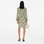 Burberry Ros Stretch Linen Kadın Krem Elbise