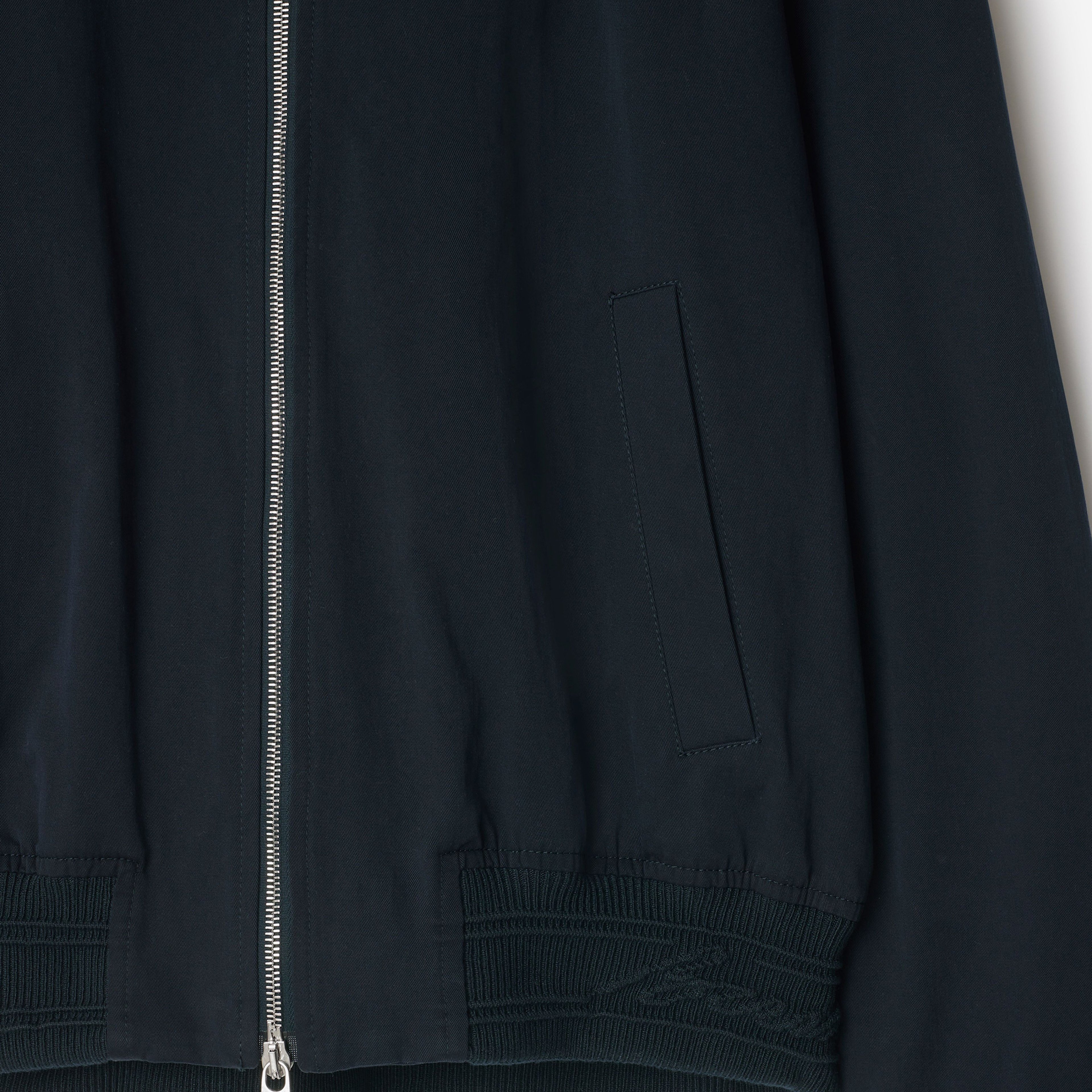 Burberry Tec Cotton Harrington Erkek Lacivert Mont