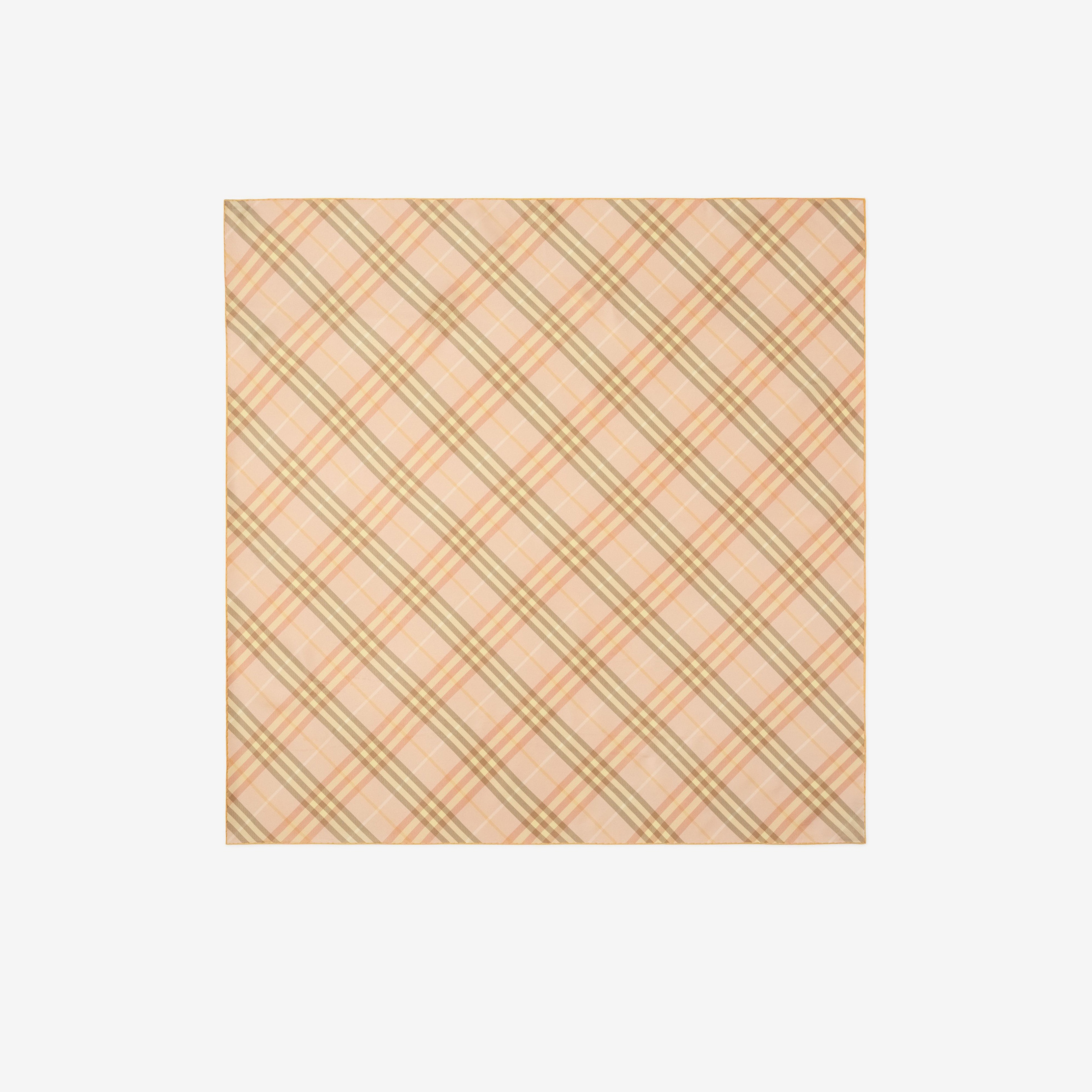 Burberry Square Silk Kadın Krem Şal