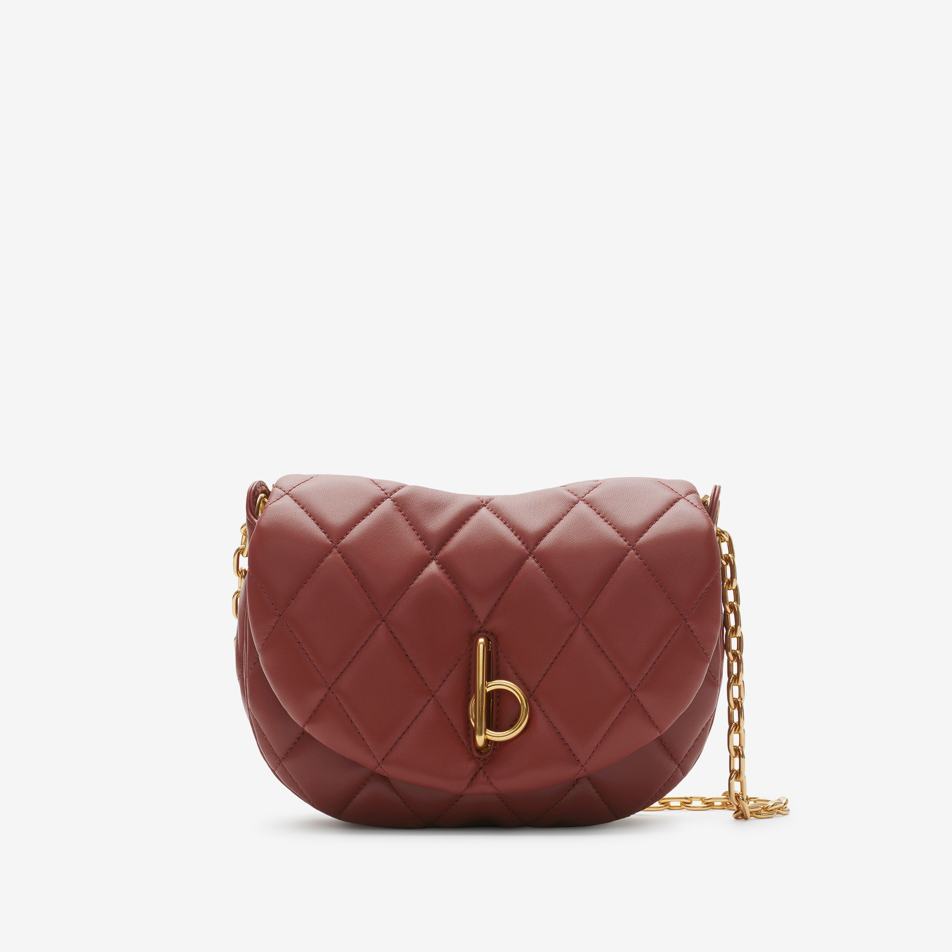 Burberry Quilted Rocking Horse Kadın Kırmızı Omuz Çantası