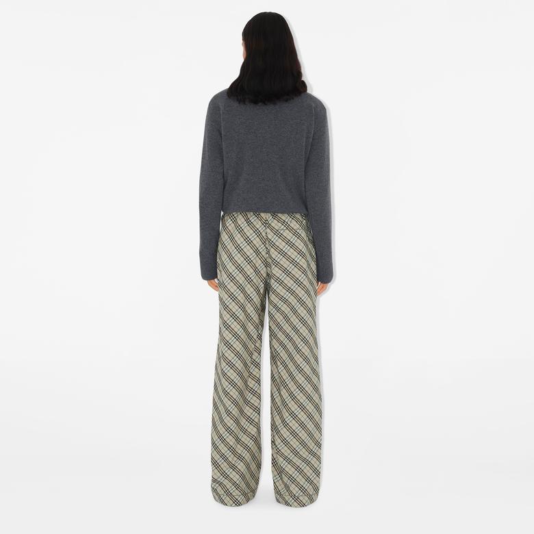 Burberry Giu Cotton Pyjama Kadın Bej Pantolon