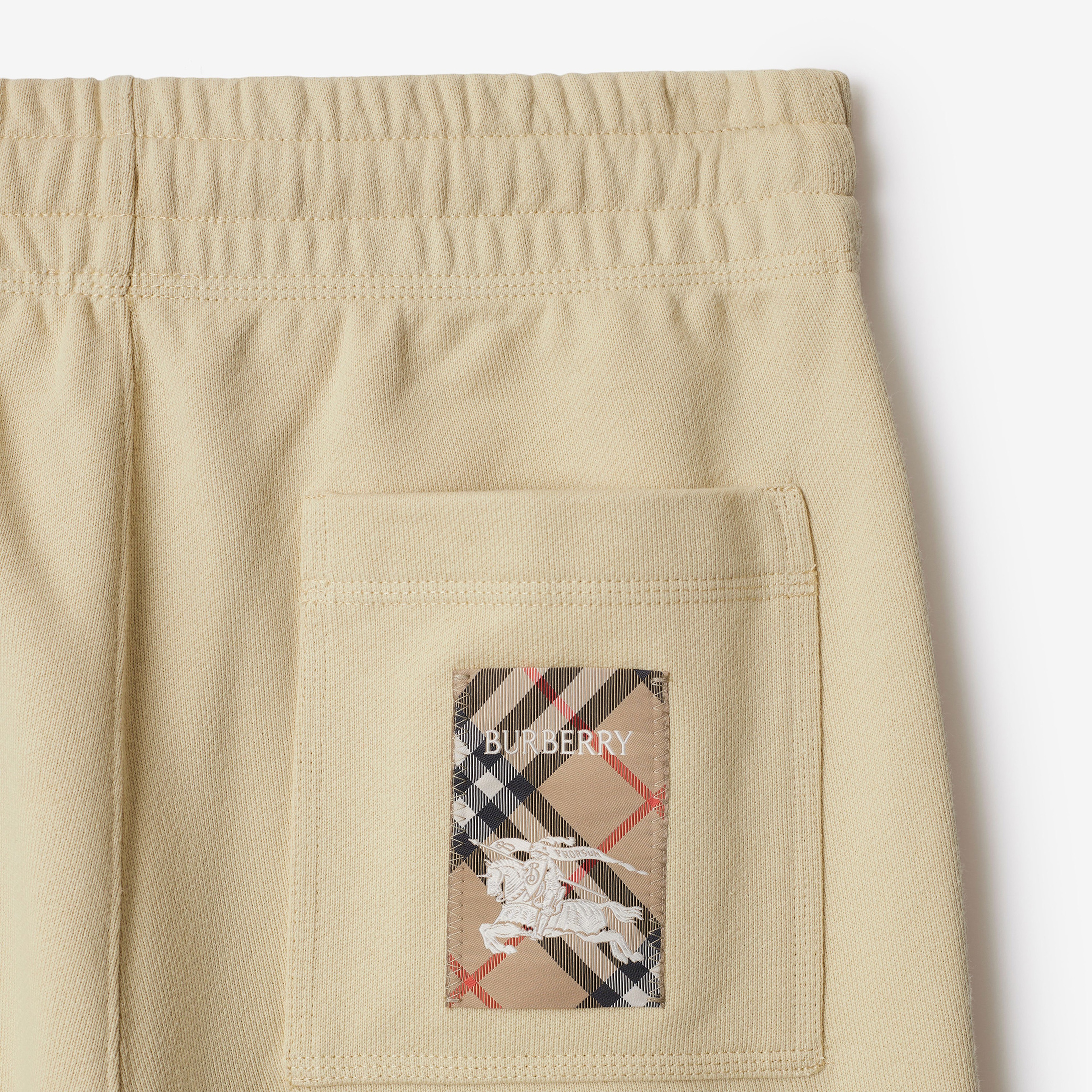 Burberry For Label Cotton Jogging Kadın Krem Eşofman Altı