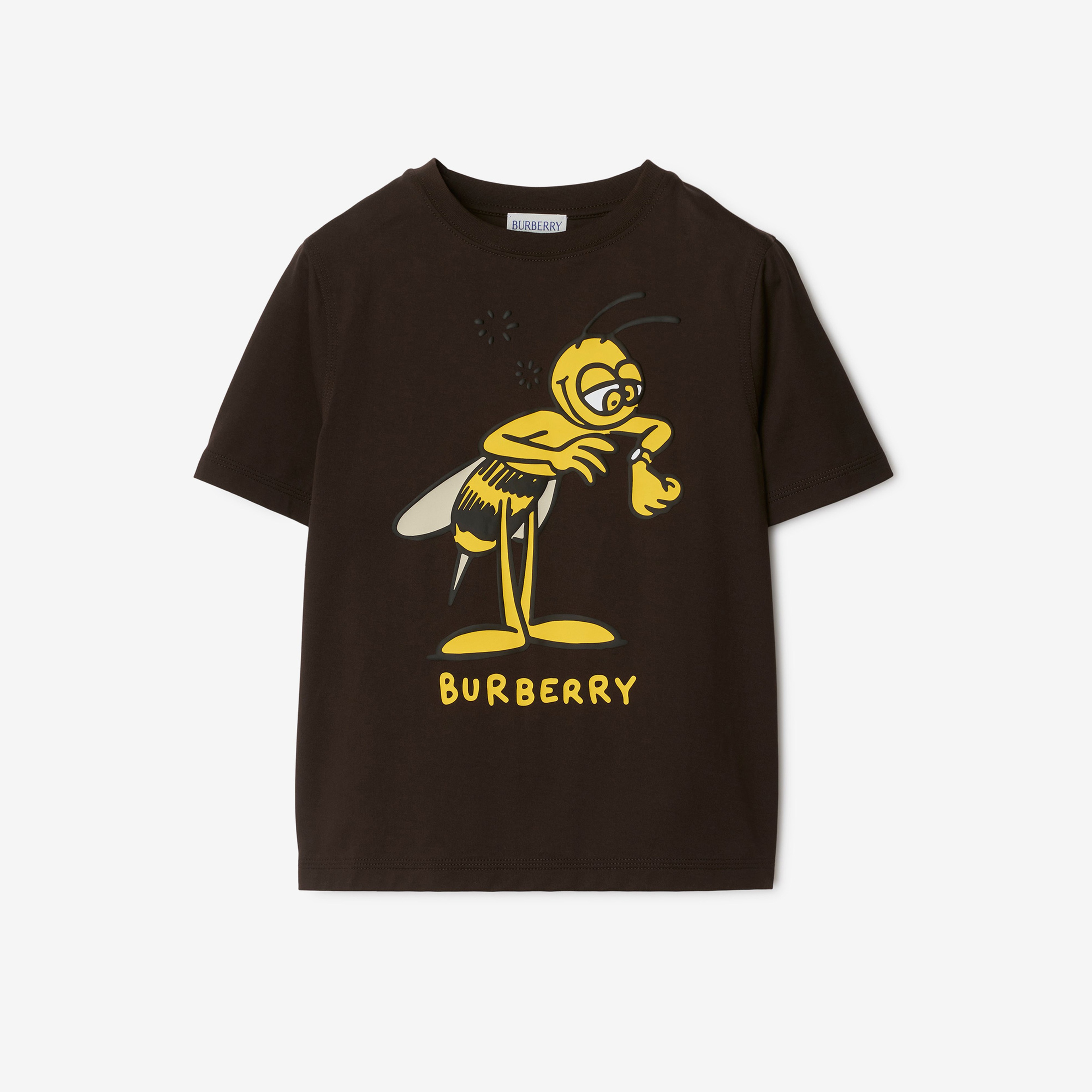 Burberry Cedar Punctu Bee Cotton Çocuk Siyah T-Shirt