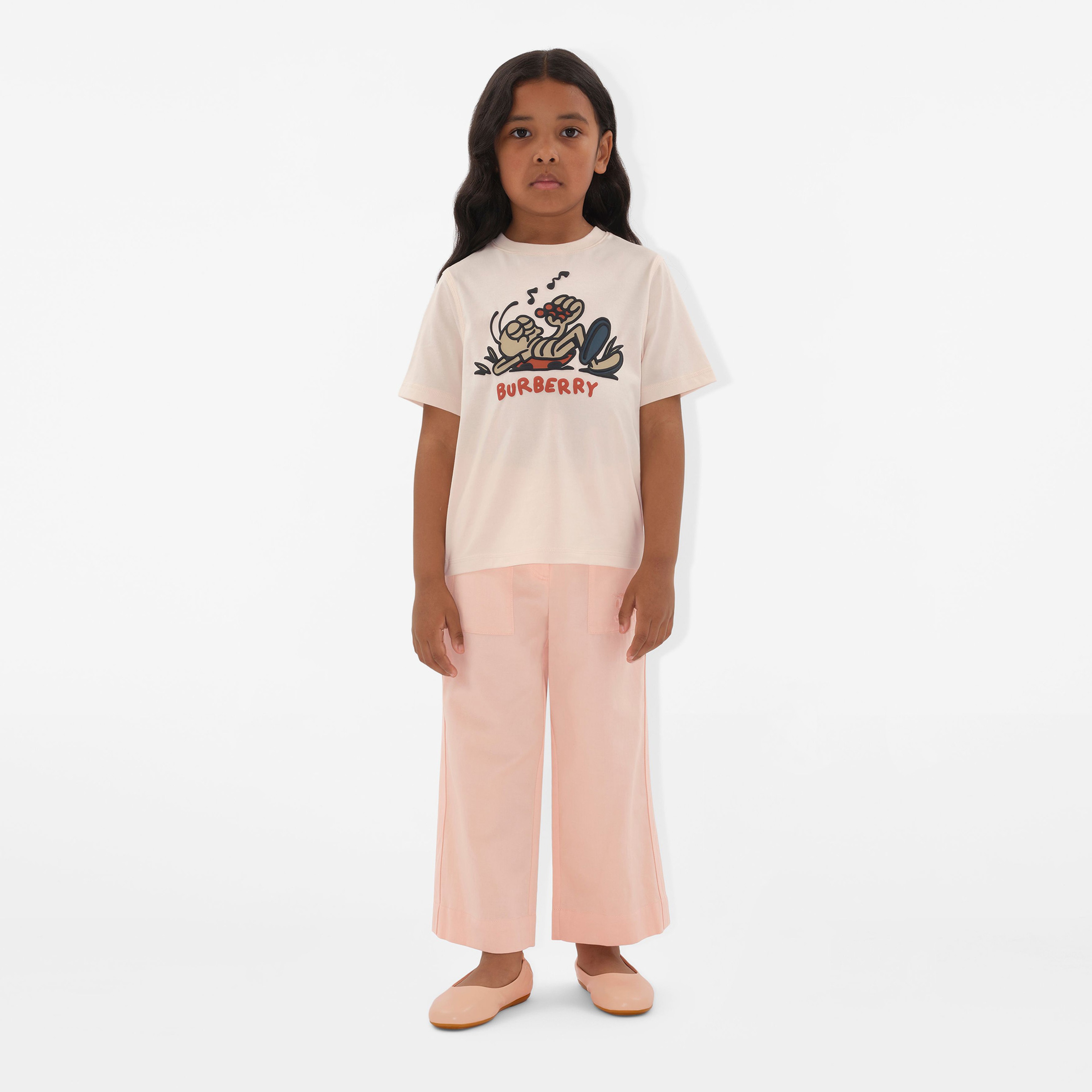 Burberry Cedar Ladybird Ladybug Cotton Çocuk Pembe T-Shirt
