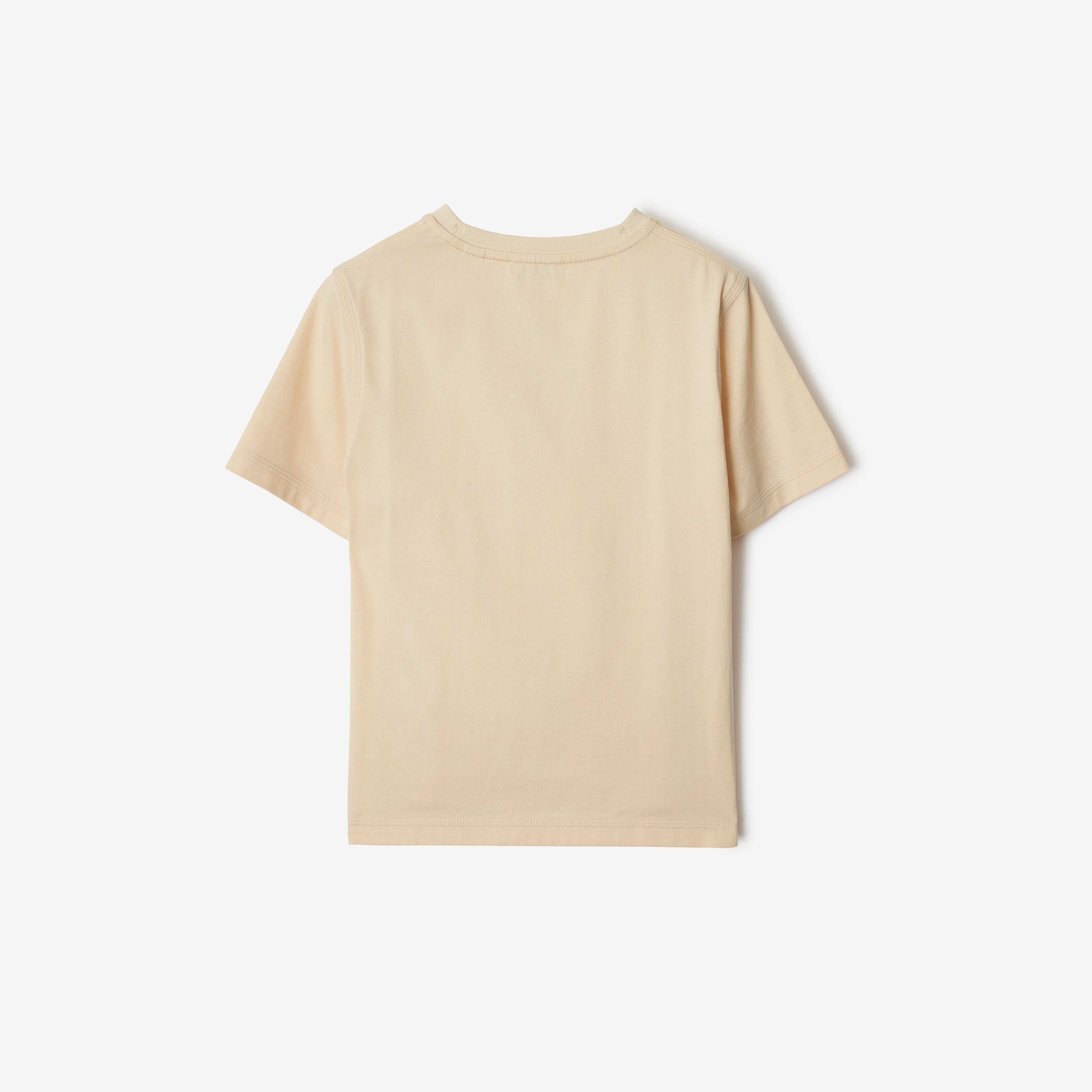 Burberry Cedar Snail Cotton Çocuk Krem T-Shirt