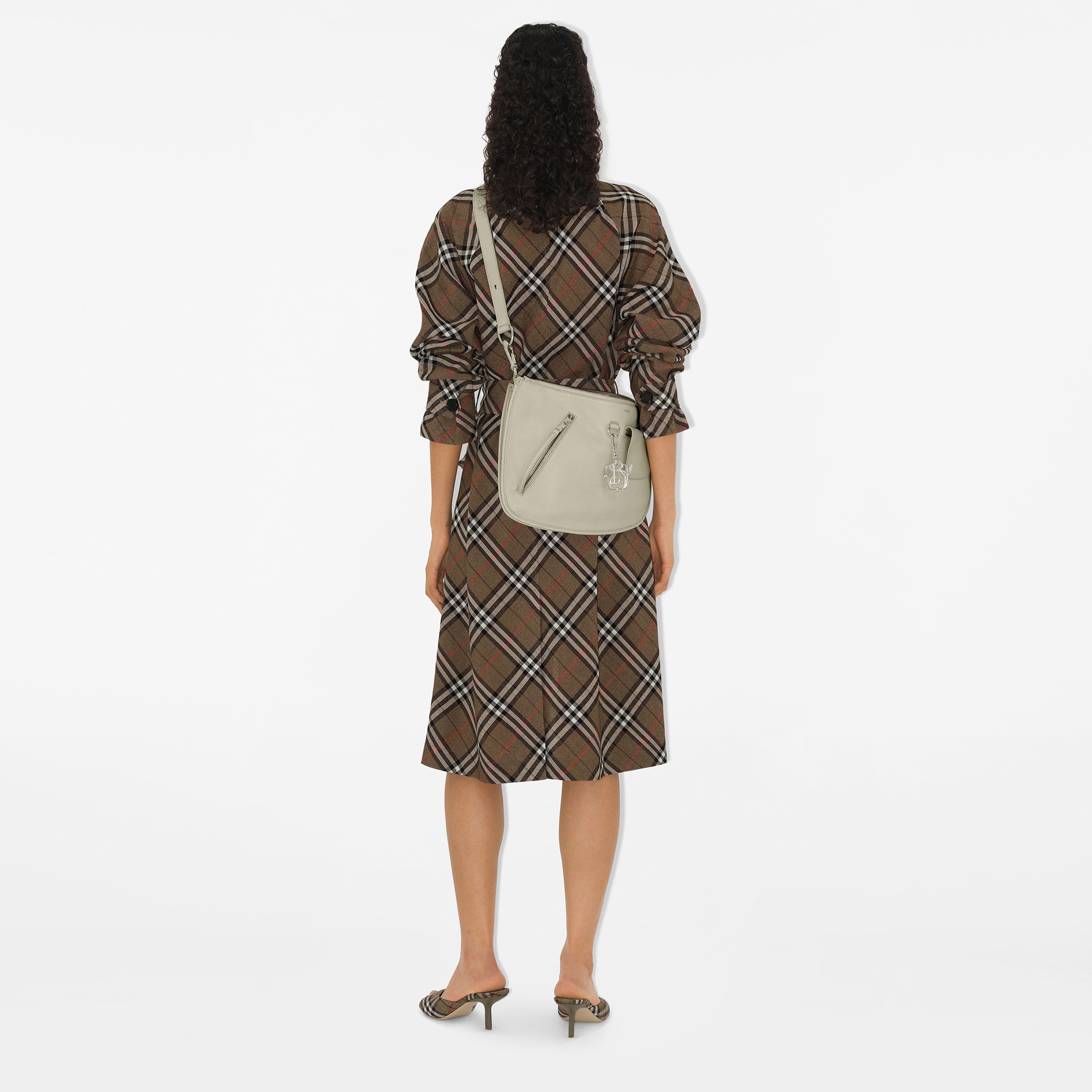 Burberry Shield Twin Kadın Krem Omuz Çantası