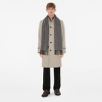 Burberry Anagram Charm Cashmere Kadın Gri Atkı