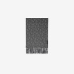 Burberry Anagram Charm Cashmere Kadın Gri Atkı