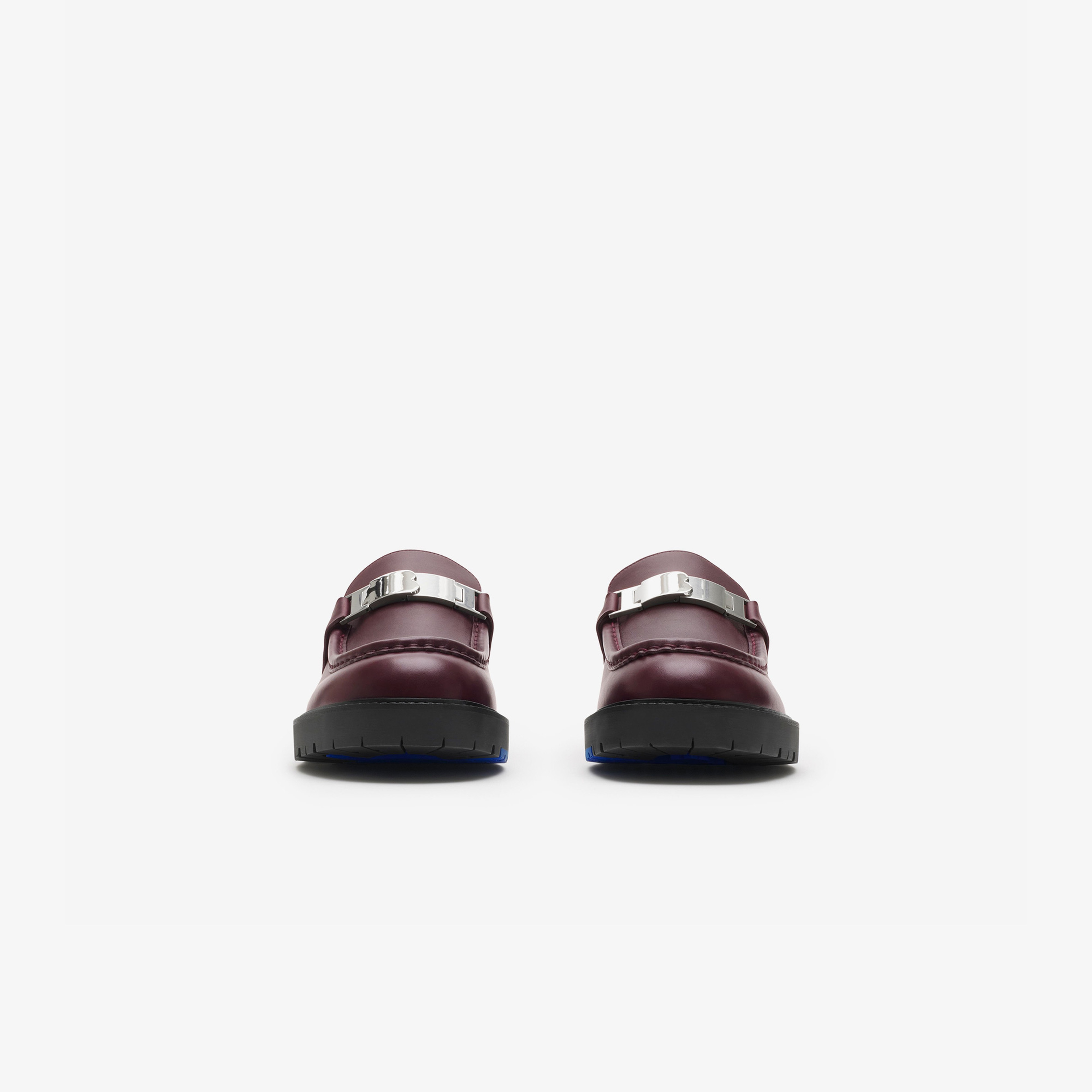 Burberry Leather Raft Loafers Erkek Kahverengi Günlük Ayakkabı