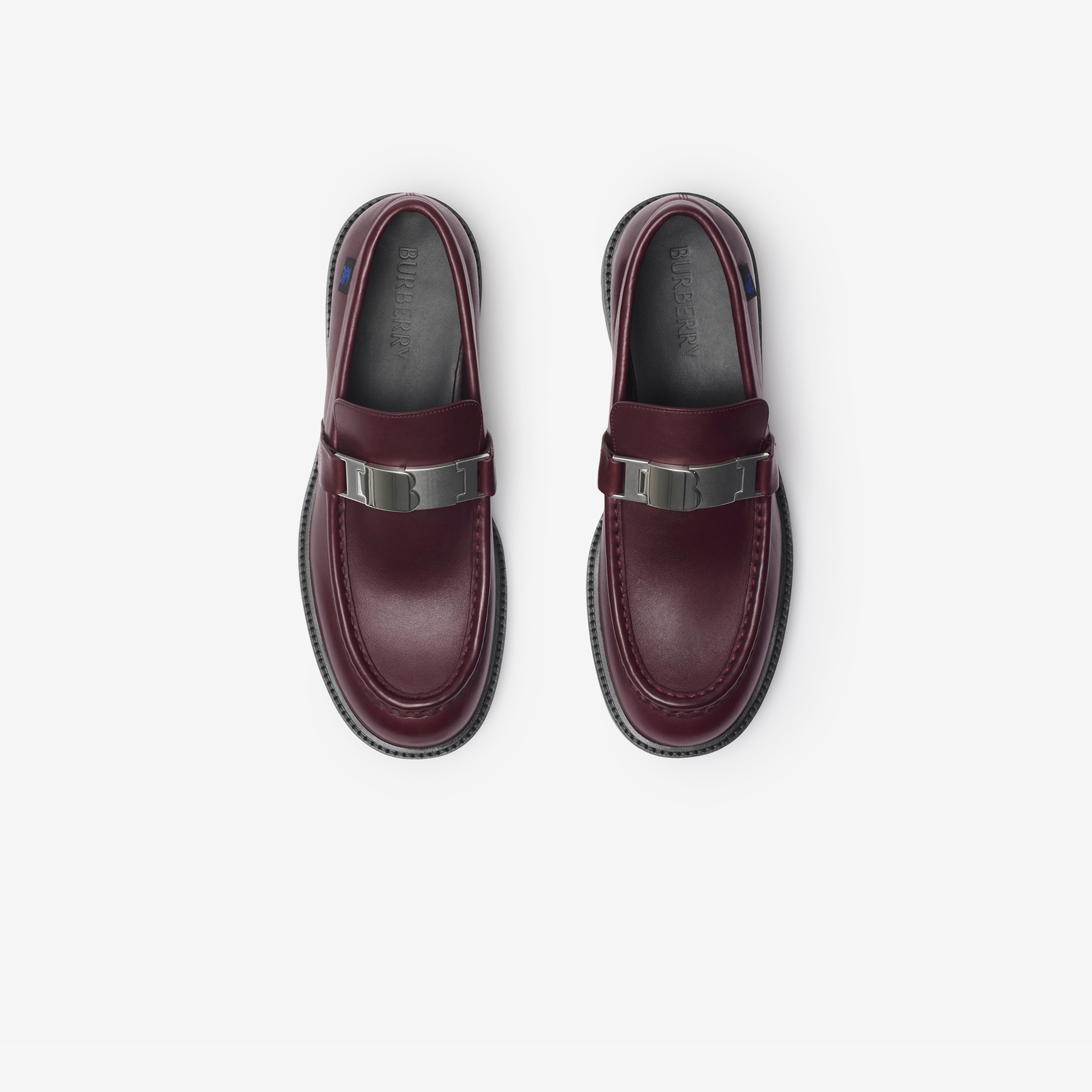 Burberry Leather Raft Loafers Erkek Kahverengi Günlük Ayakkabı