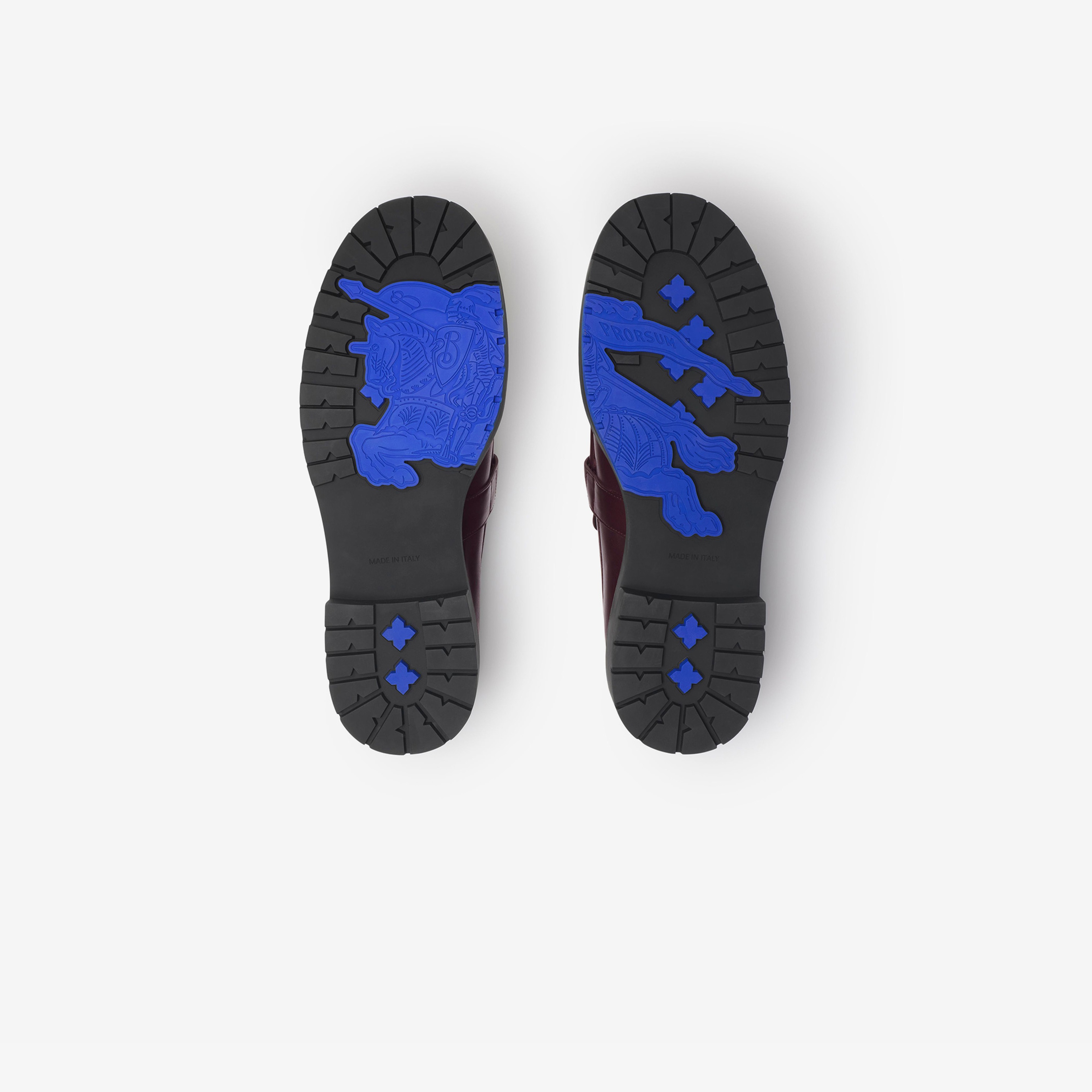 Burberry Leather Raft Loafers Erkek Kahverengi Günlük Ayakkabı