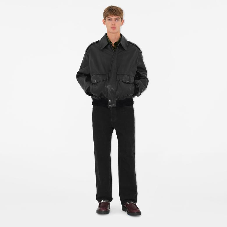 Burberry Leather Raft Loafers Erkek Kahverengi Günlük Ayakkabı