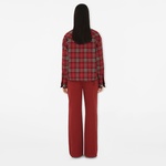Burberry Lny25 Giu Wool Overshirt Kadın Kırmızı Mont