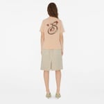 Burberry Sic Ladybug Cotton Kadın Krem T-Shirt