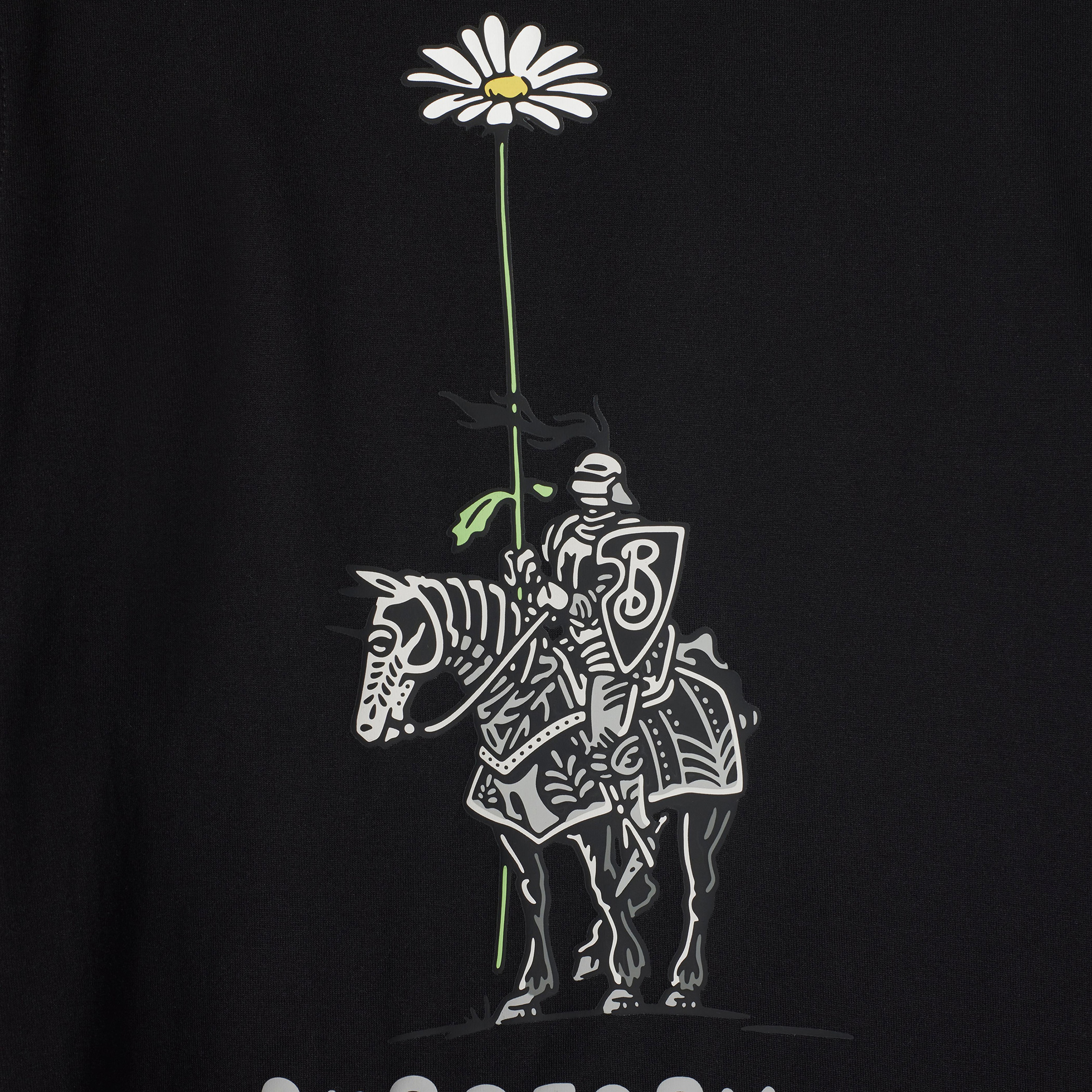Burberry Cedar Knight Daisy Cotton Çocuk Siyah T-Shirt