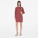 Burberry Lny Pai Charm Woollend Kadın Kırmızı Hırka