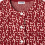 Burberry Lny Pai Charm Woollend Kadın Kırmızı Hırka