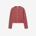 Burberry Lny Pai Charm Woollend Kadın Kırmızı Hırka