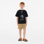 Burberry Cedar Knight Daisy Cotton Çocuk Siyah T-Shirt