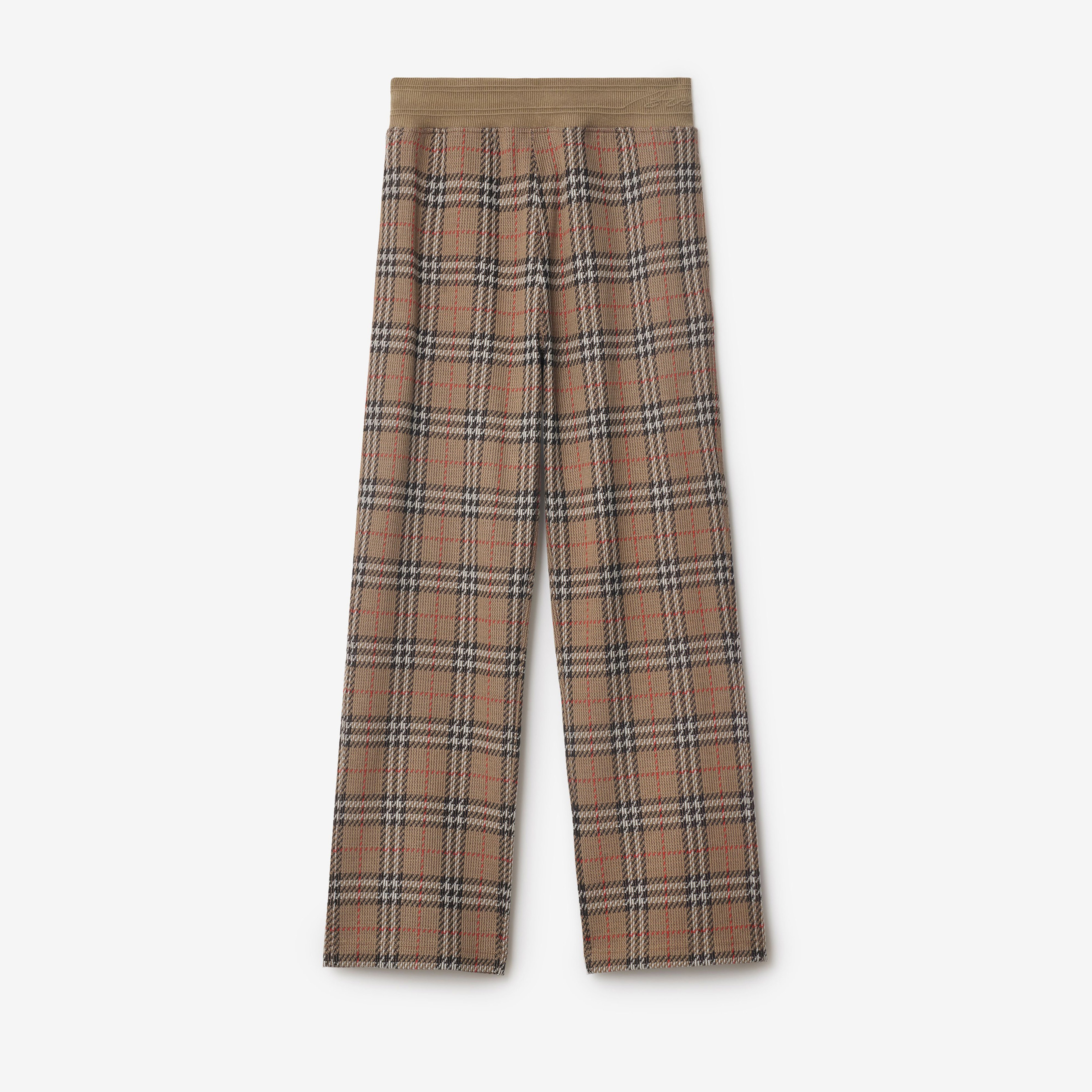 Burberry Sic Cotton Blend Track Erkek Bej Eşofman Altı