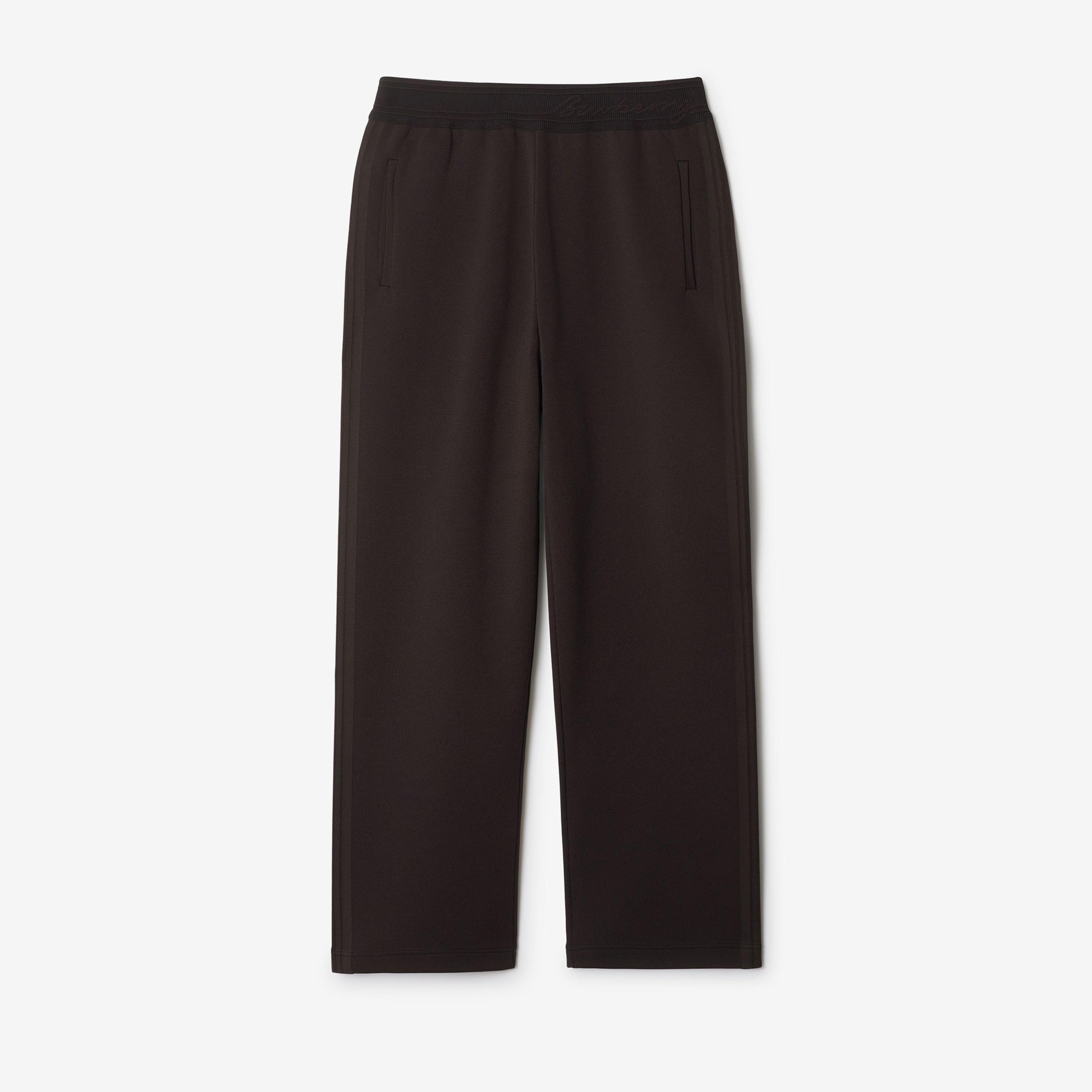 Burberry Lny Uv Knitted Track Erkek Siyah Pantolon