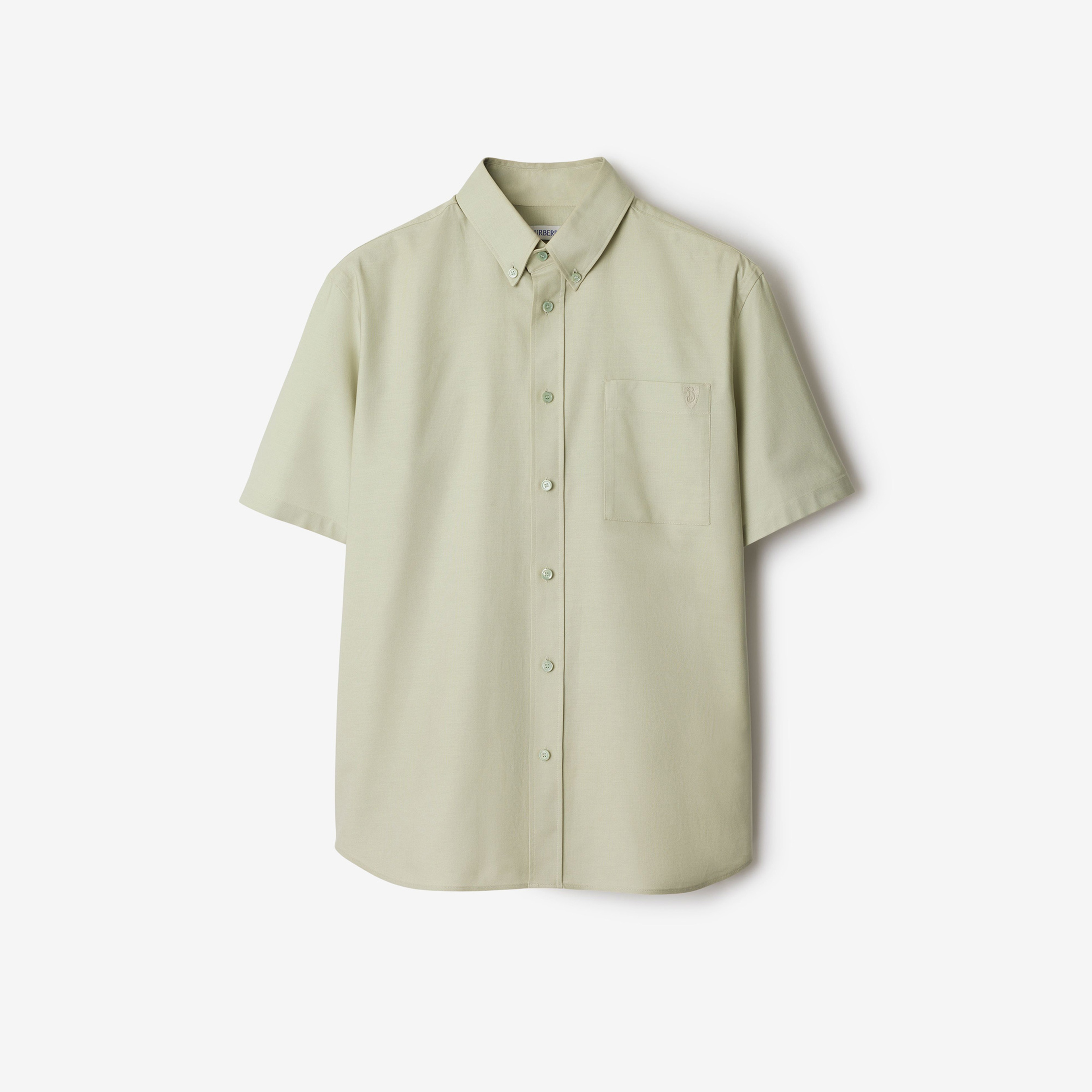 Burberry Relaxed Fit Cotton Oxford Erkek Krem Gömlek