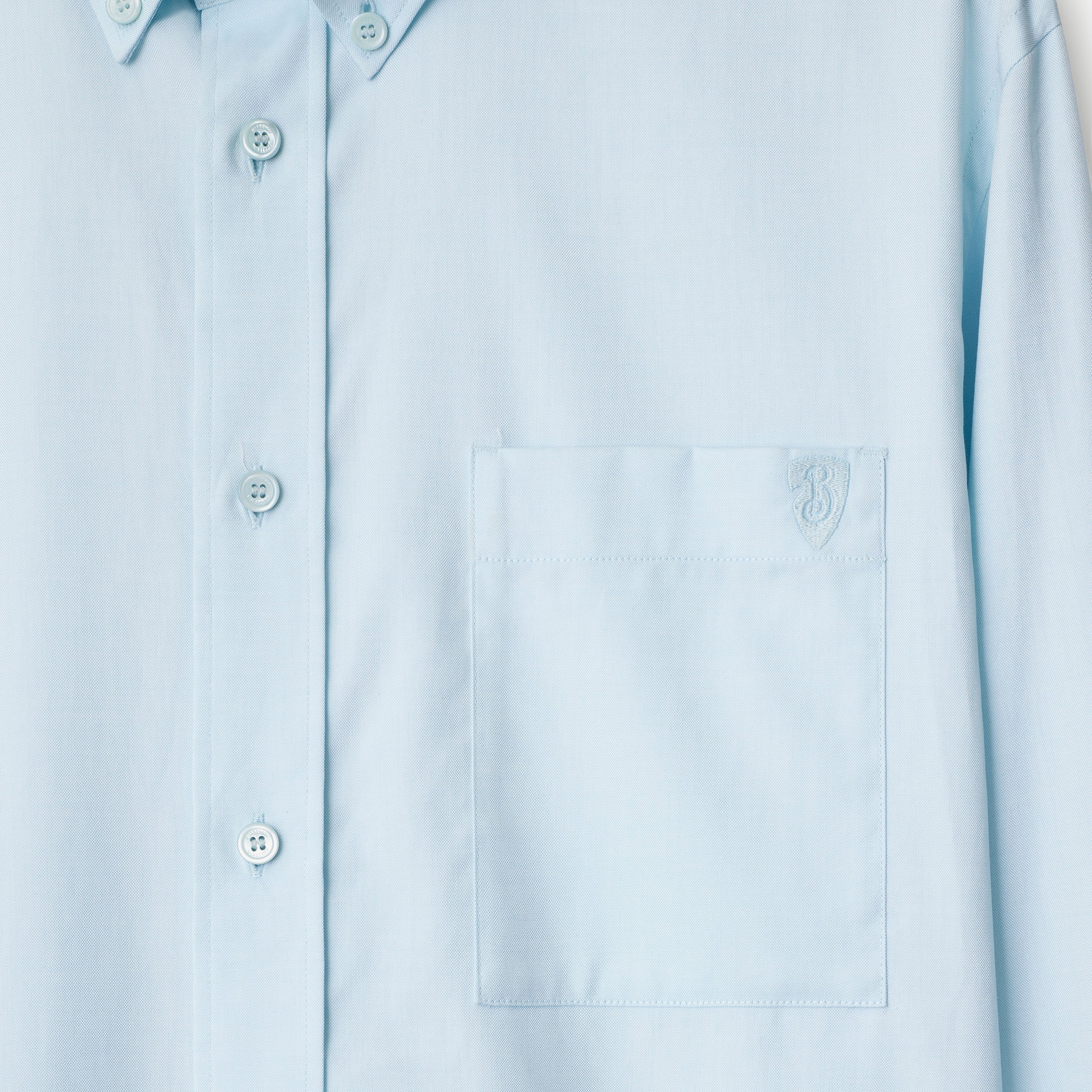 Burberry Relaxed Fit Cotton Oxford Erkek Mavi Gömlek