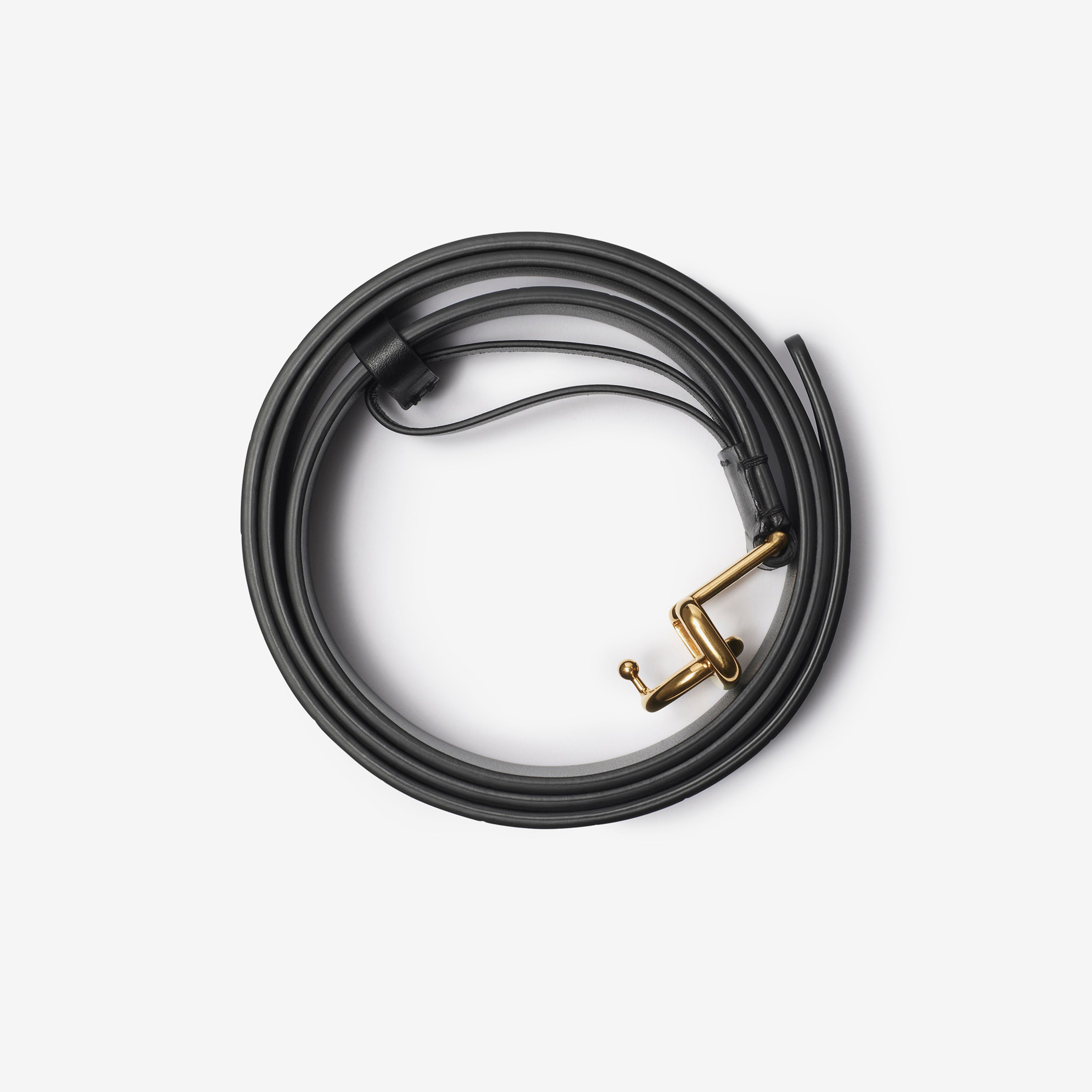 Burberry Leather Rocking Horse Kadın Siyah Kemer