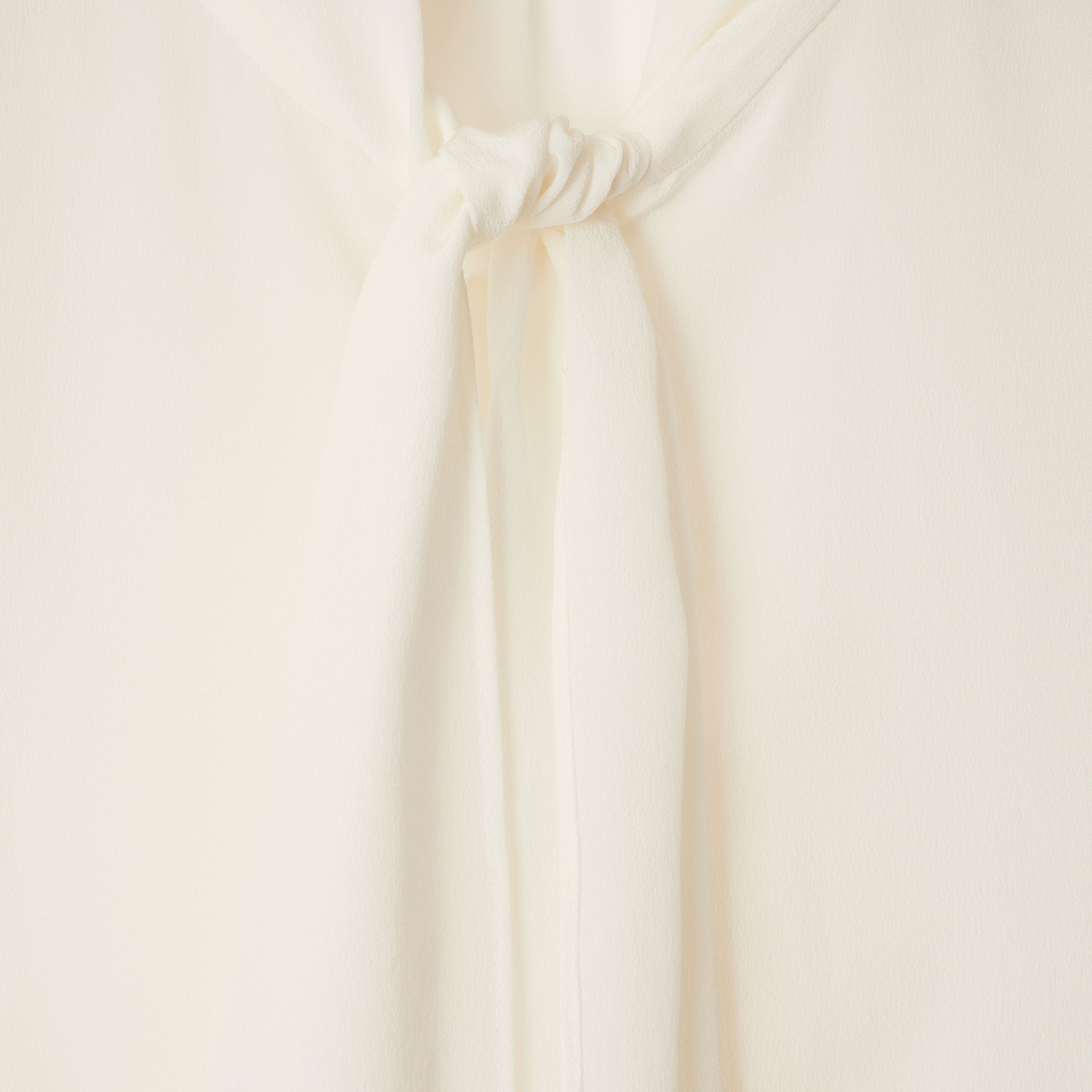 Burberry Ros Silk Blouse Kadın Beyaz Gömlek