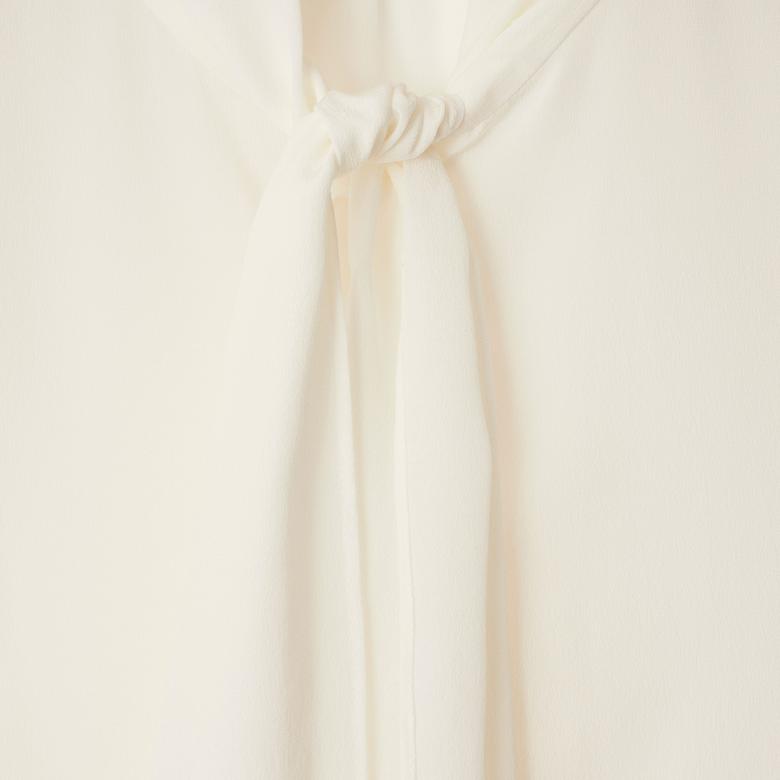 Burberry Ros Silk Blouse Kadın Beyaz Gömlek