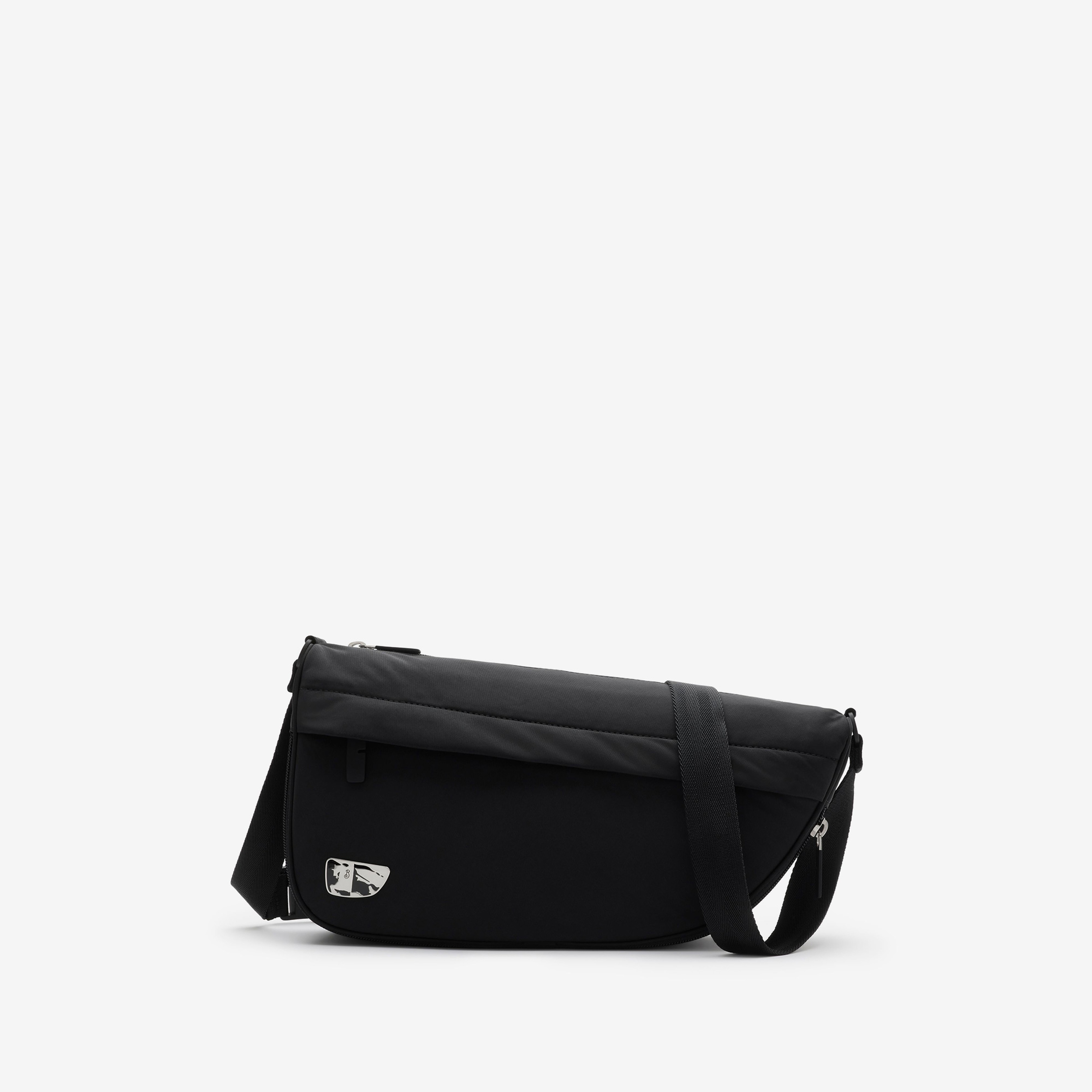 Burberry Shield Crossbody Erkek Siyah Omuz Çantası