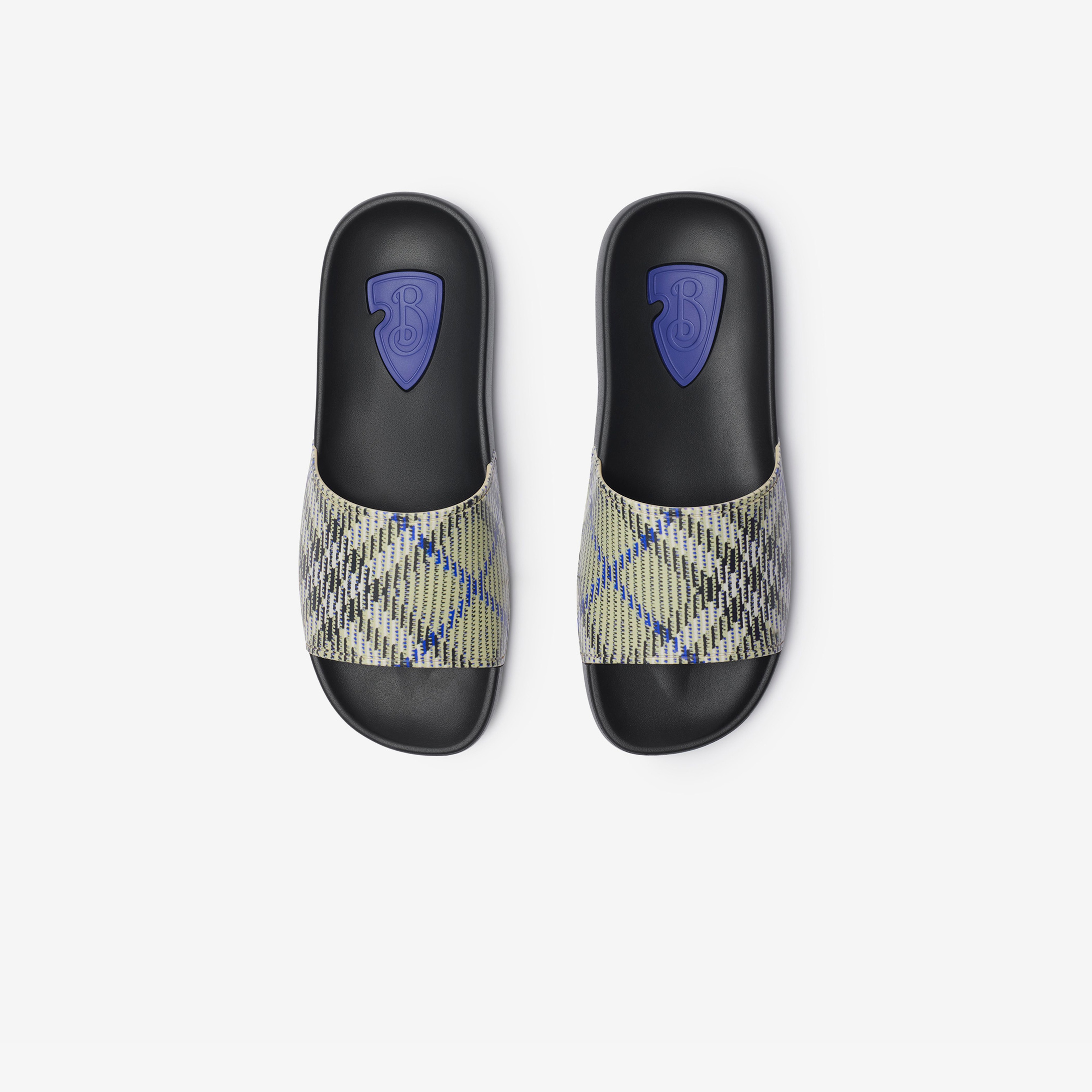 Burberry Dive Slides Erkek Krem Terlik