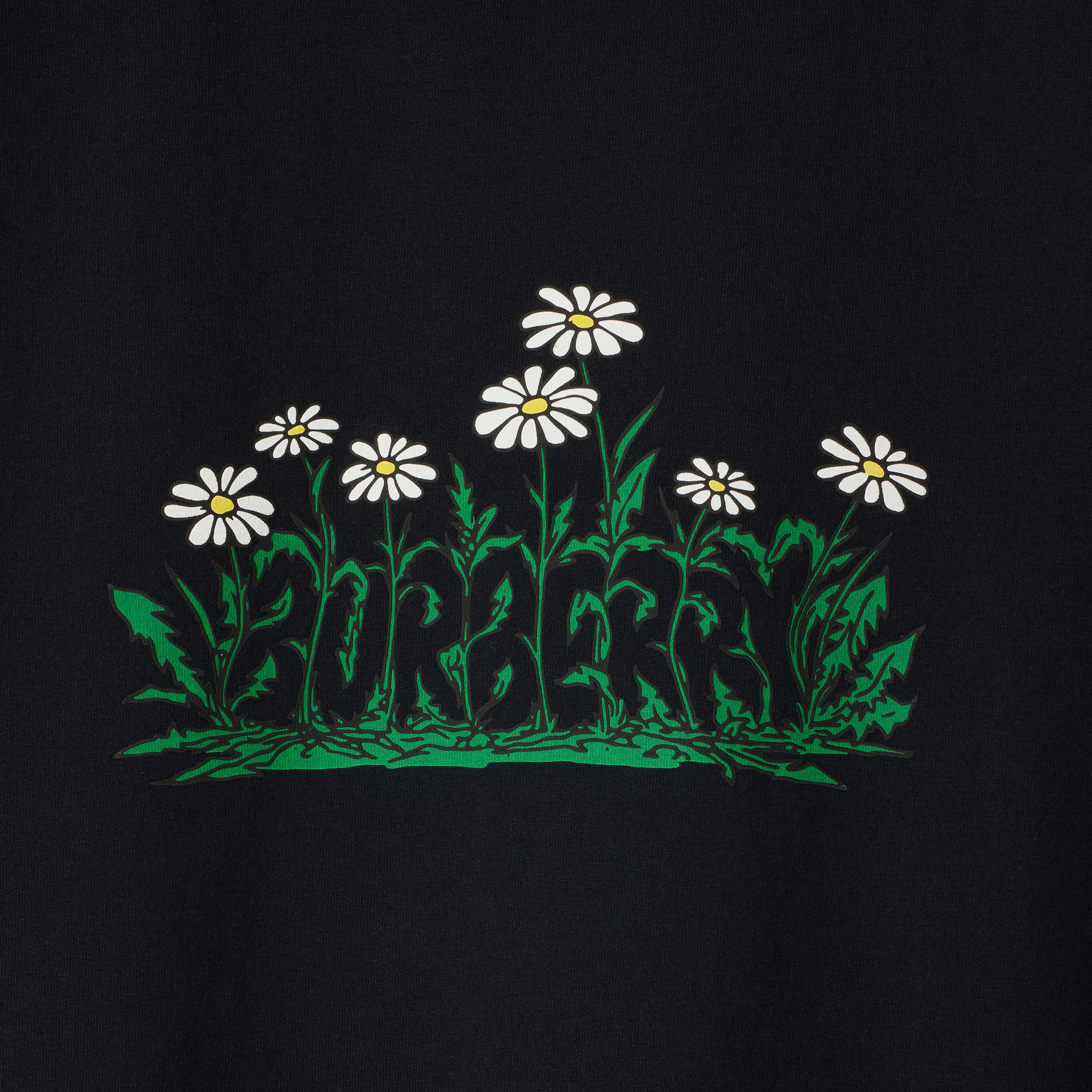 Burberry For Daisy Logo Cotton Kadın Siyah T-Shirt