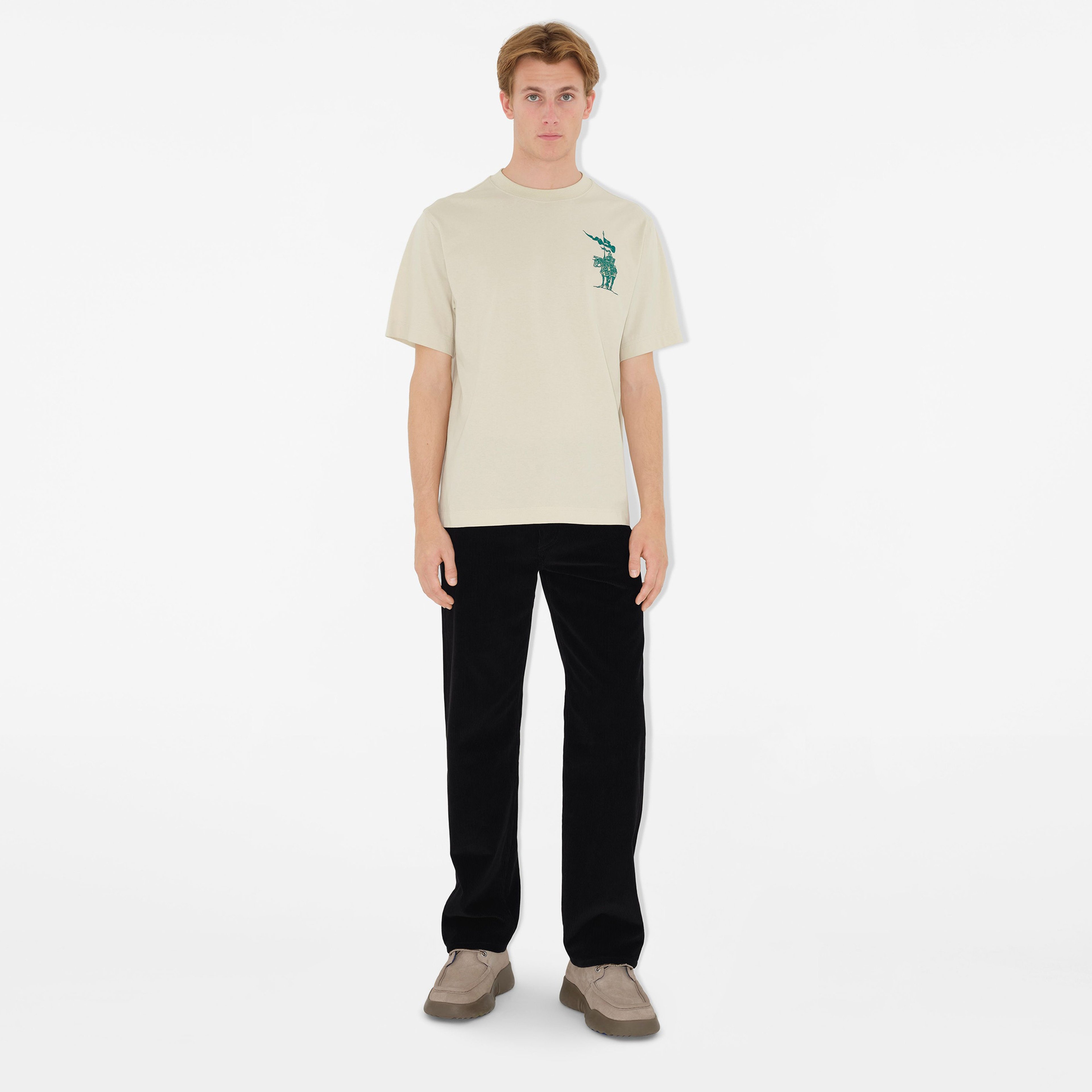 Burberry Sic Cotton Erkek Beyaz T-Shirt