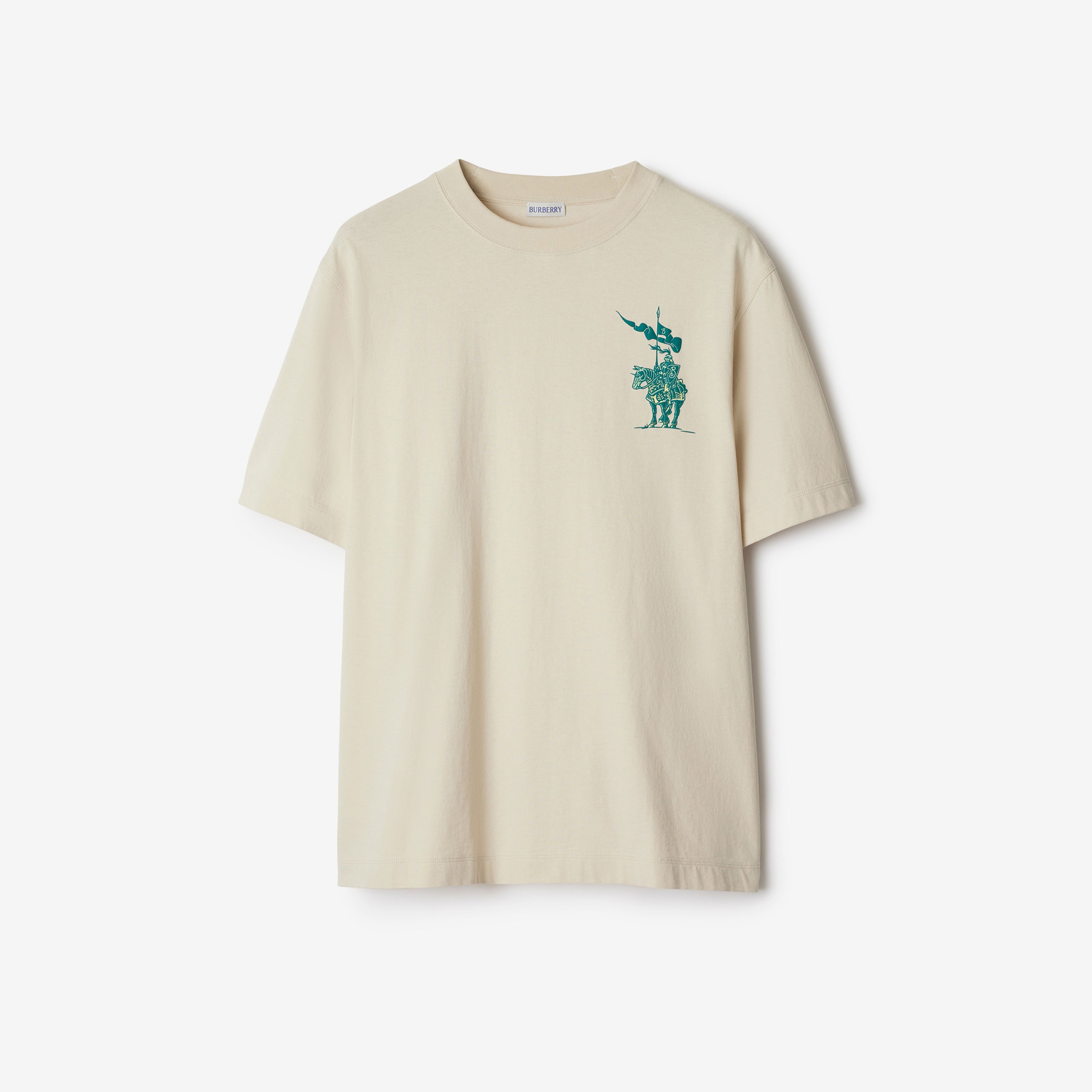 Burberry Sic Cotton Erkek Beyaz T-Shirt