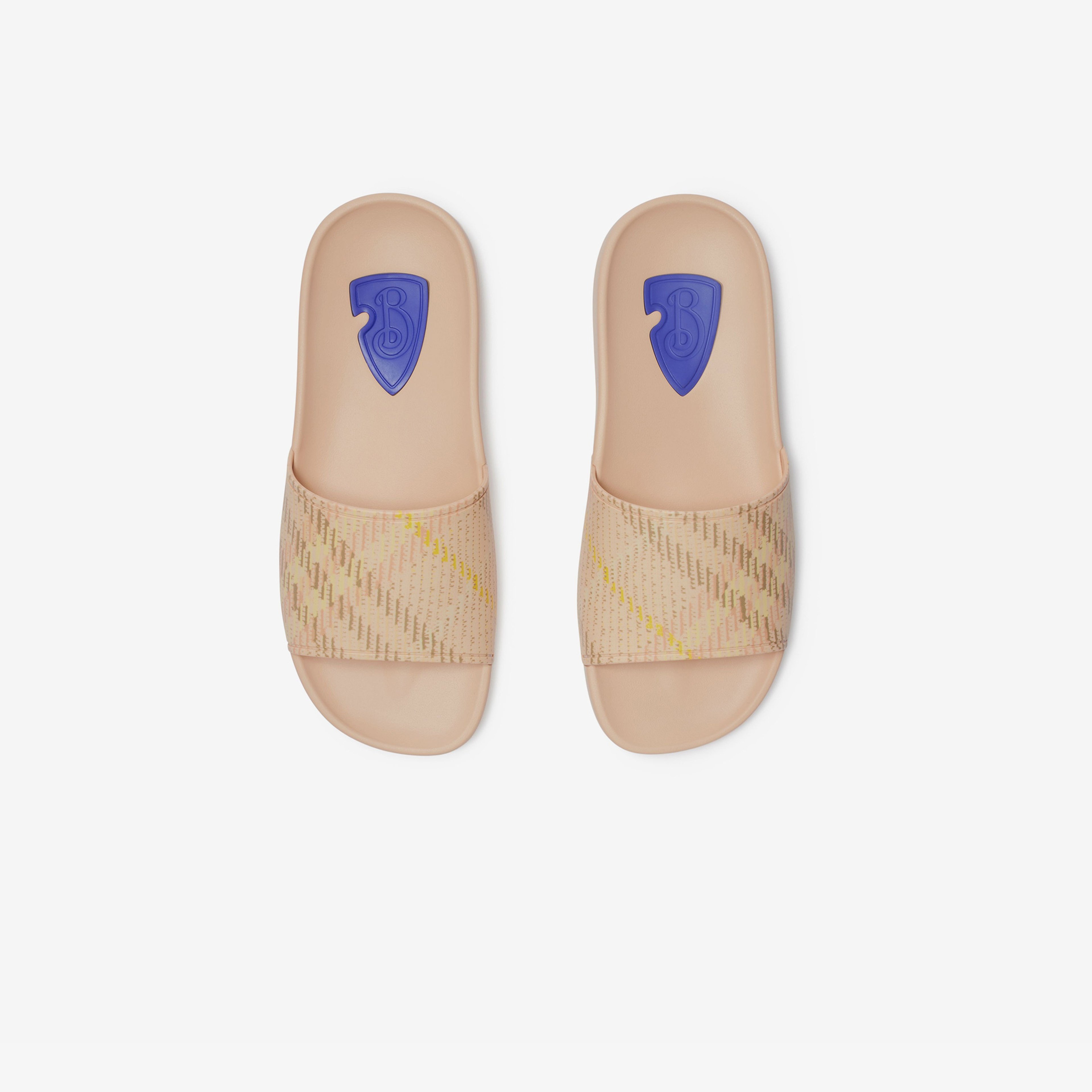 Burberry Dive Slides Kadın Krem Terlik